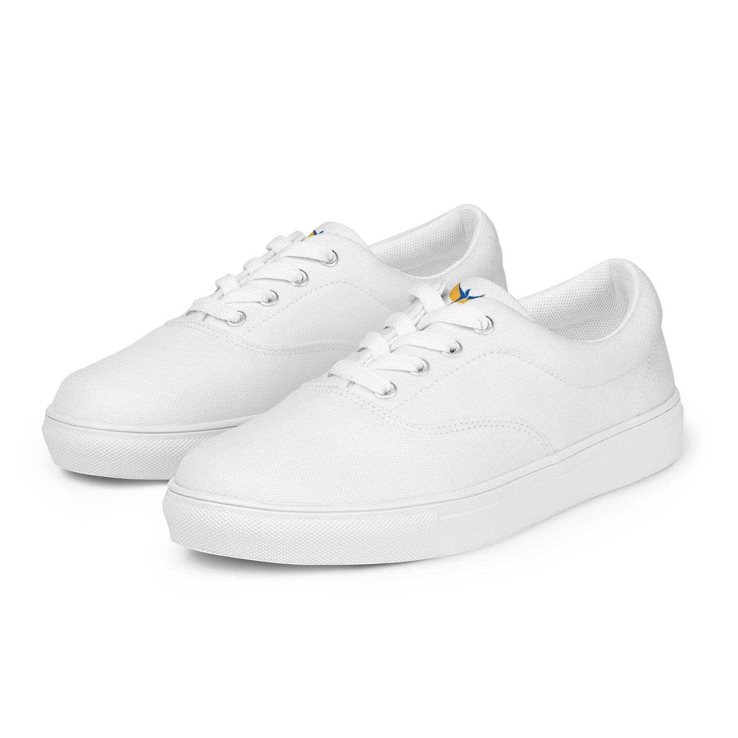 Men’s Lace-up White Canvas Shoes - Phoenix Incogni Center