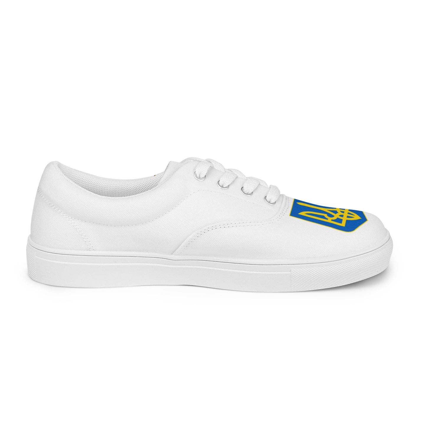 Men’s Lace-up White Canvas Shoes - Trident