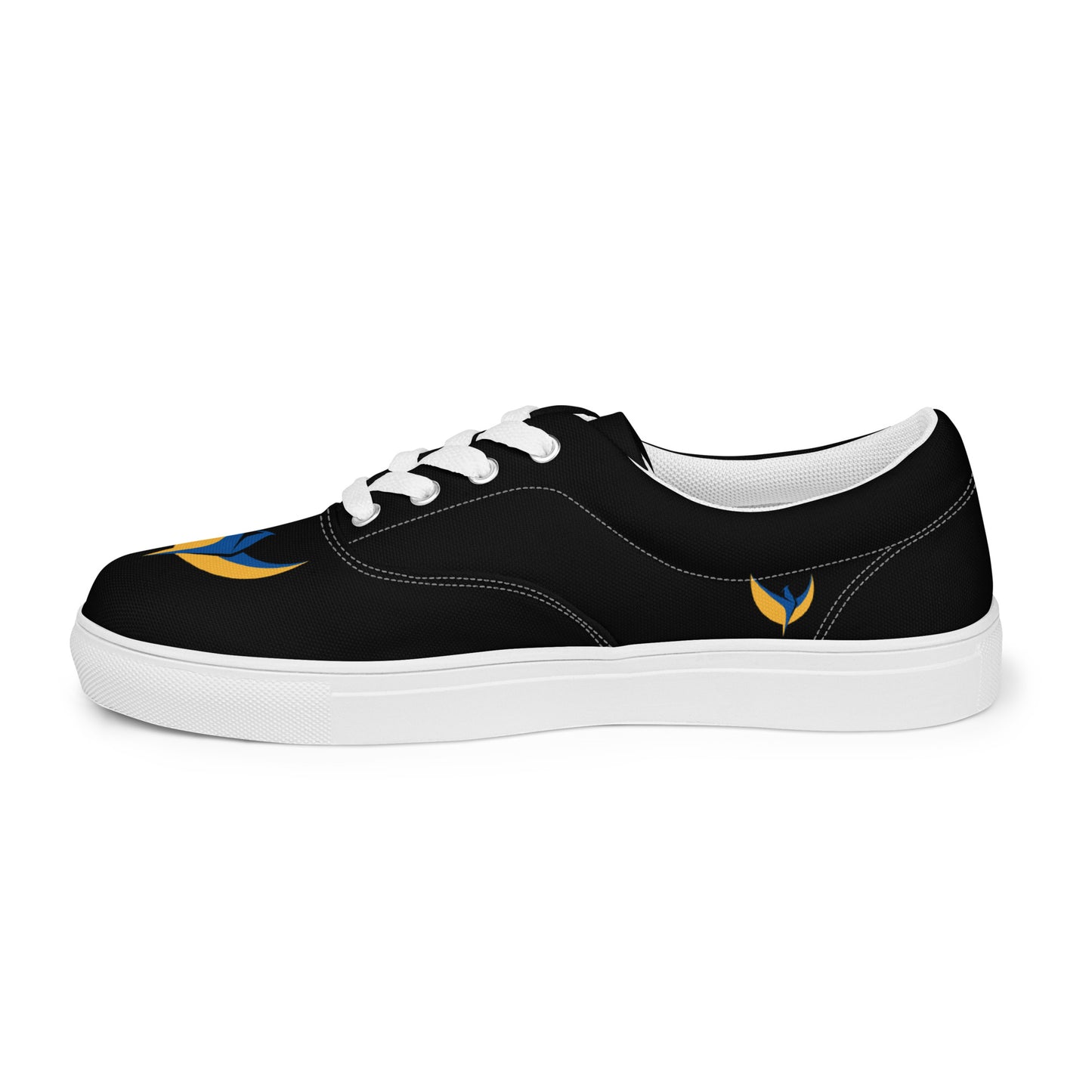 Men’s Lace-up Black Canvas Shoes - Phoenix