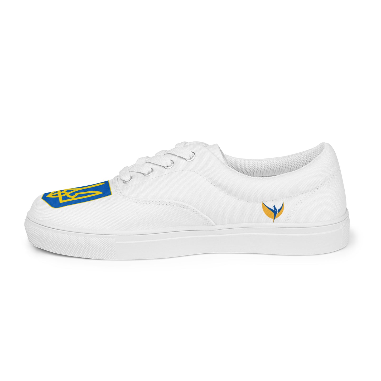 Men’s Lace-up White Canvas Shoes - Trident