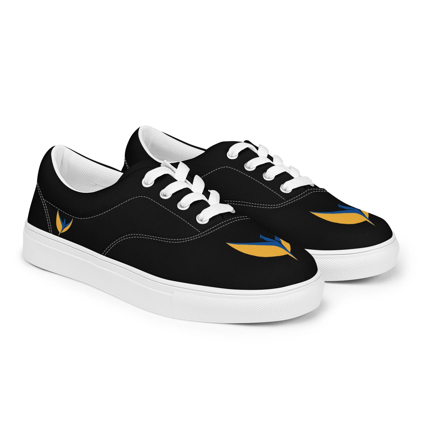 Men’s Lace-up Black Canvas Shoes - Phoenix