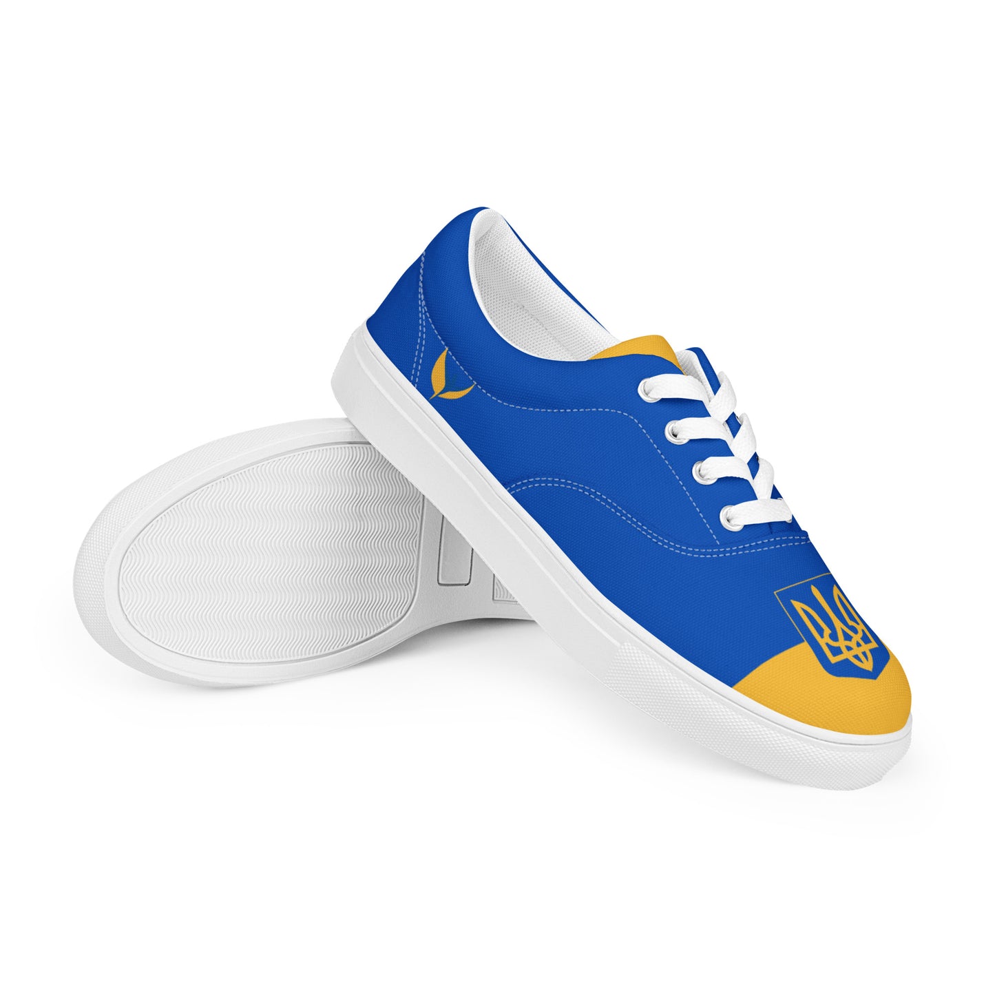 Men’s Lace-up Canvas Shoes - Trident & Flag