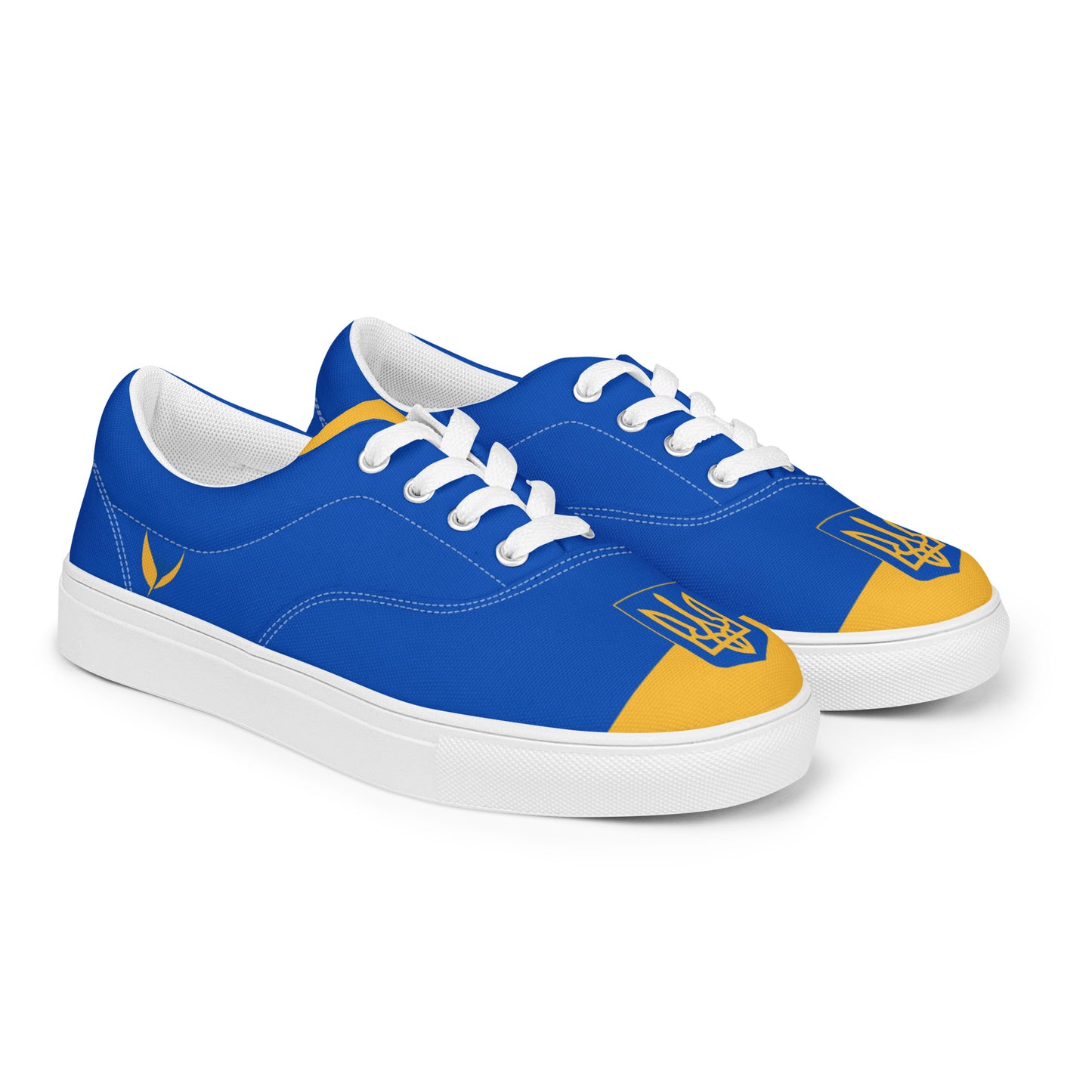 Men’s Lace-up Canvas Shoes - Trident & Flag