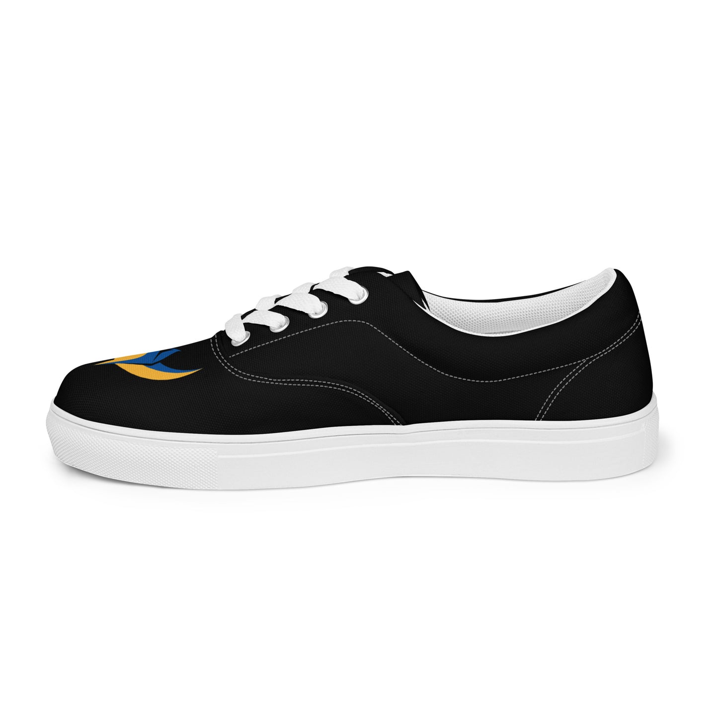 Men’s Lace-up Black Canvas Shoes - Phoenix