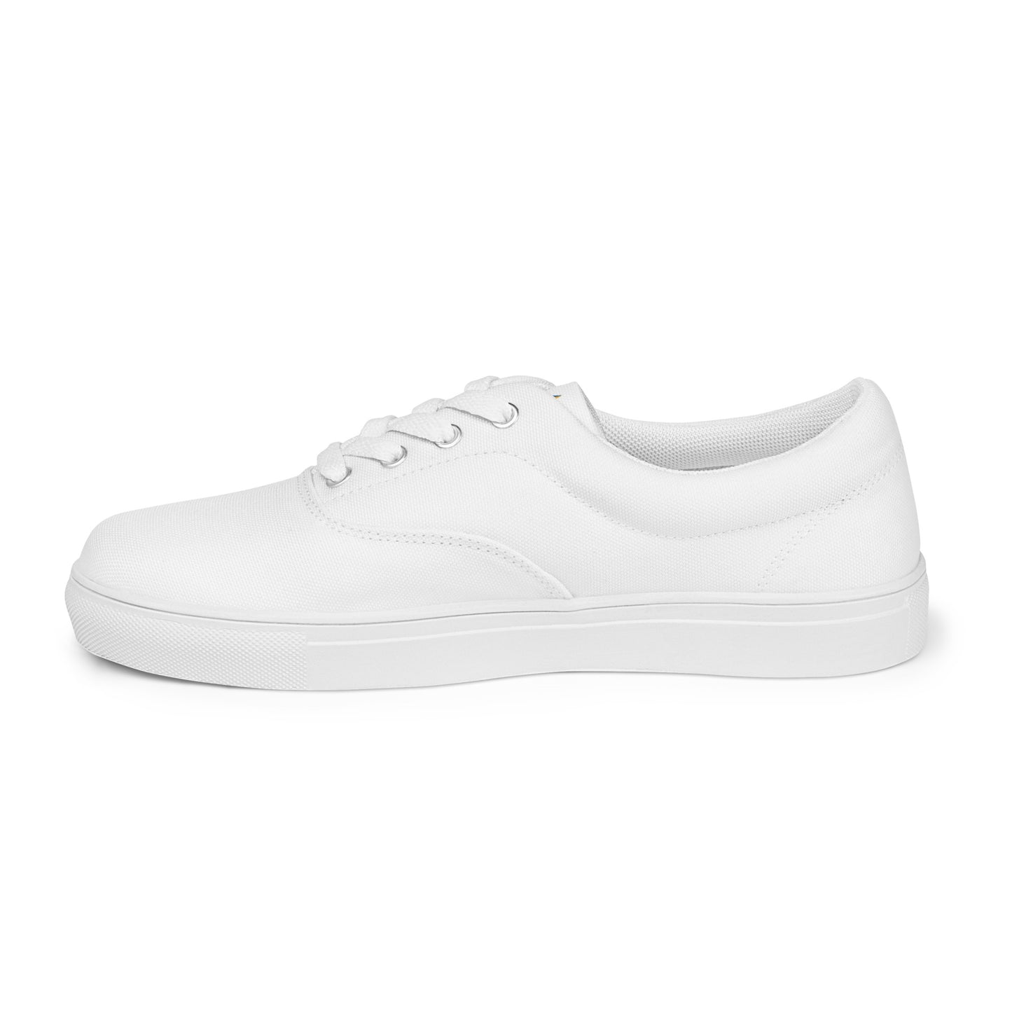Men’s Lace-up White Canvas Shoes - Phoenix Incogni Center