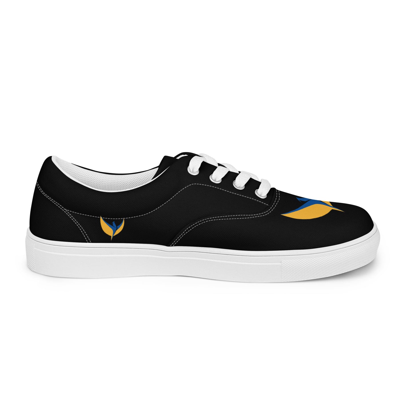 Men’s Lace-up Black Canvas Shoes - Phoenix