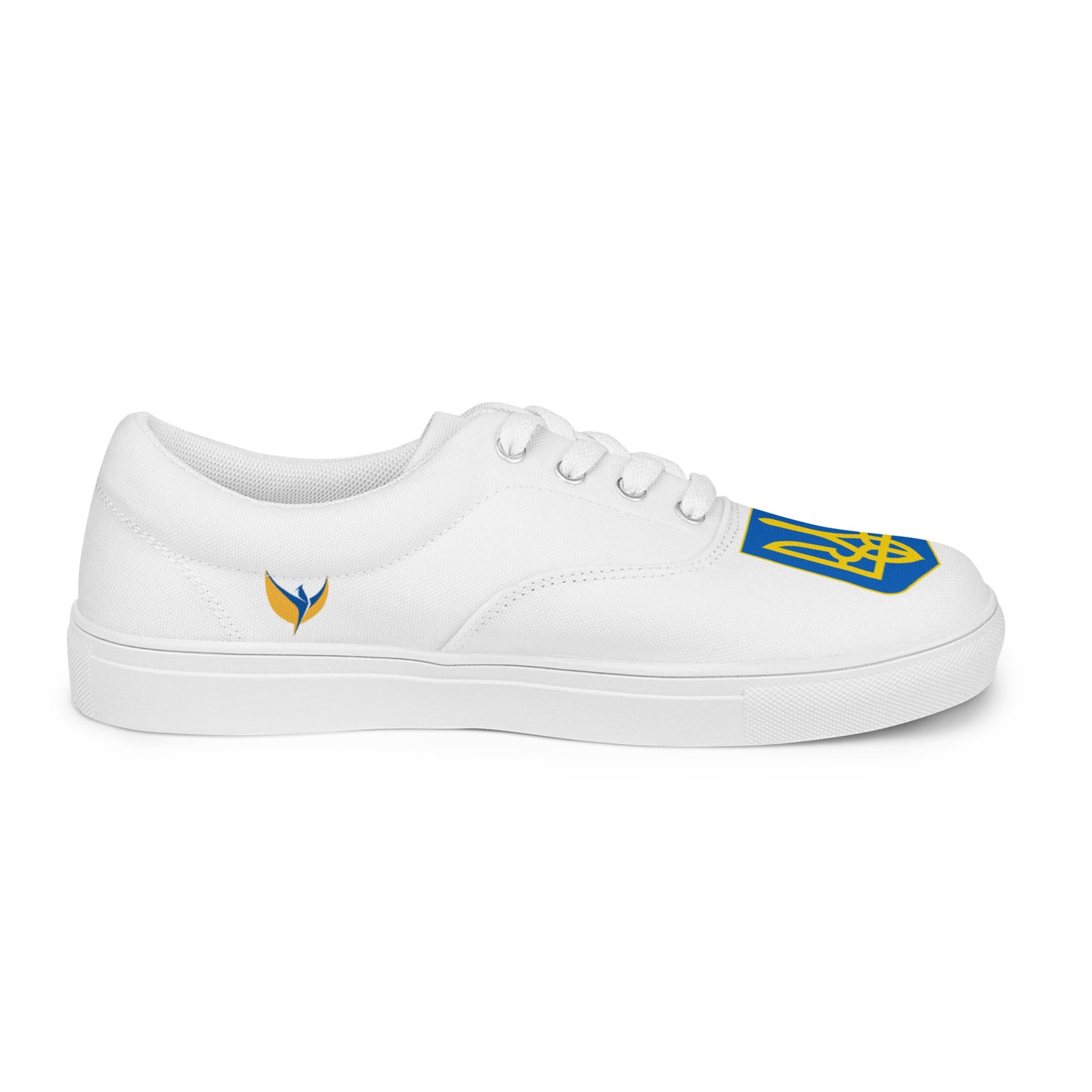 Men’s Lace-up White Canvas Shoes - Trident