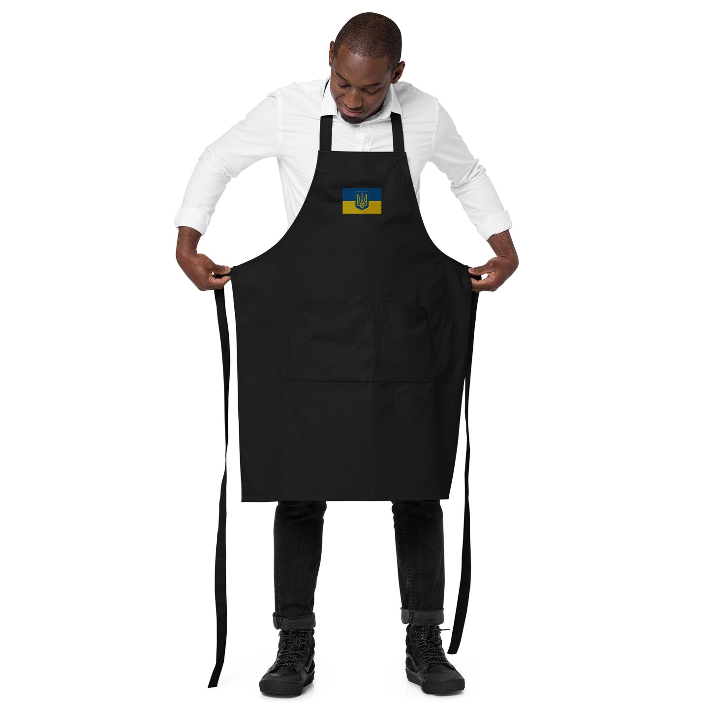 Organic Cotton Apron - Trident & Flag
