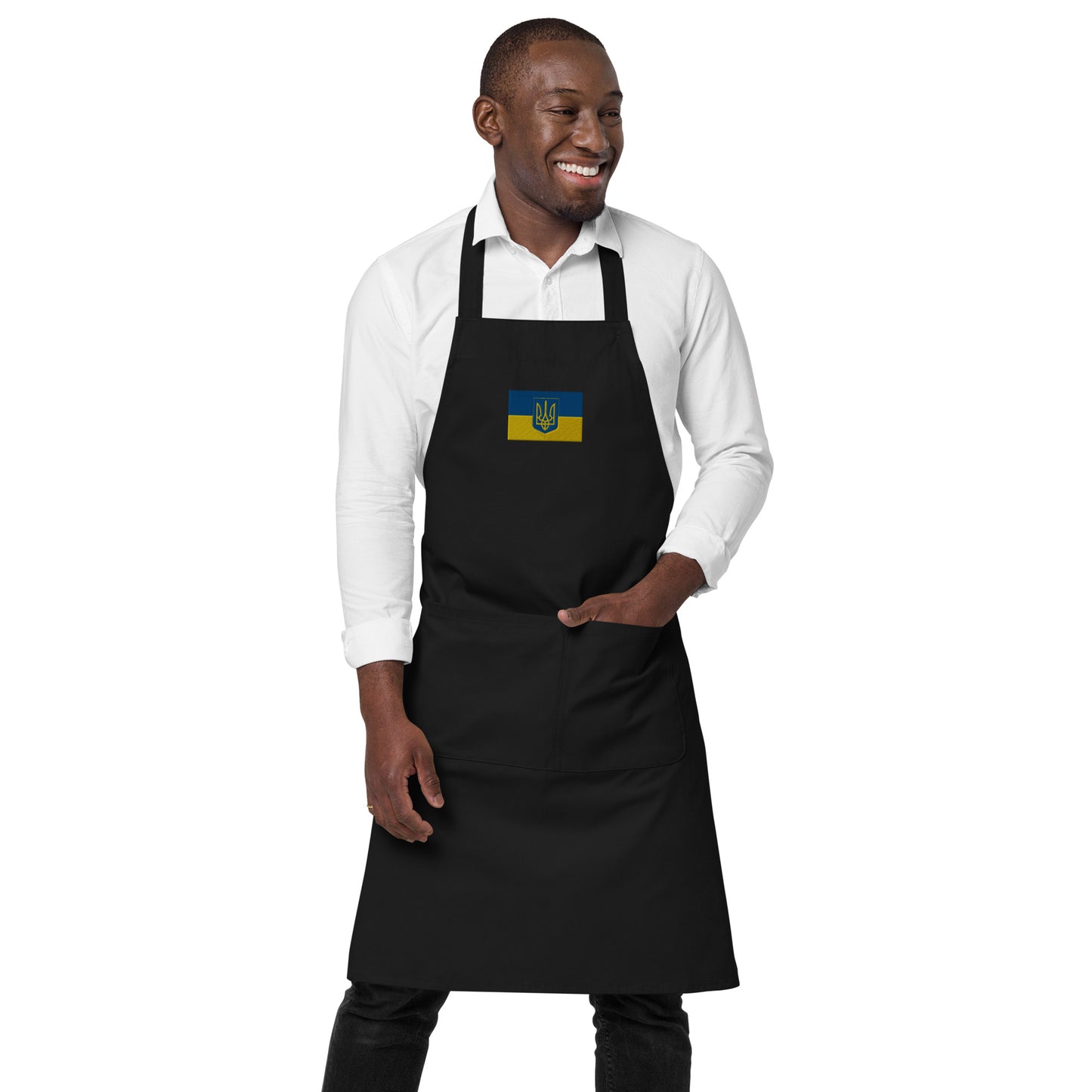 Organic Cotton Apron - Trident & Flag