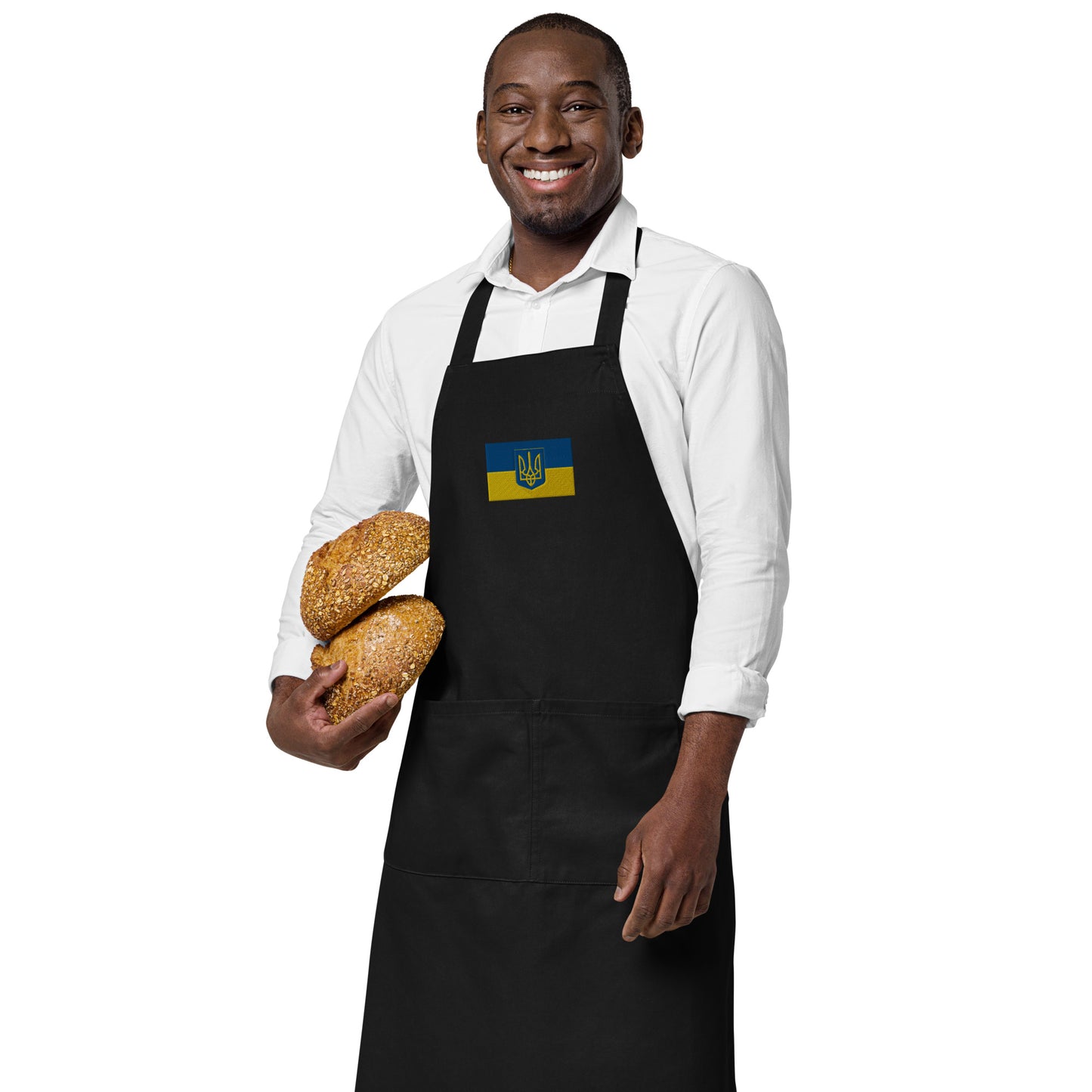 Organic Cotton Apron - Trident & Flag