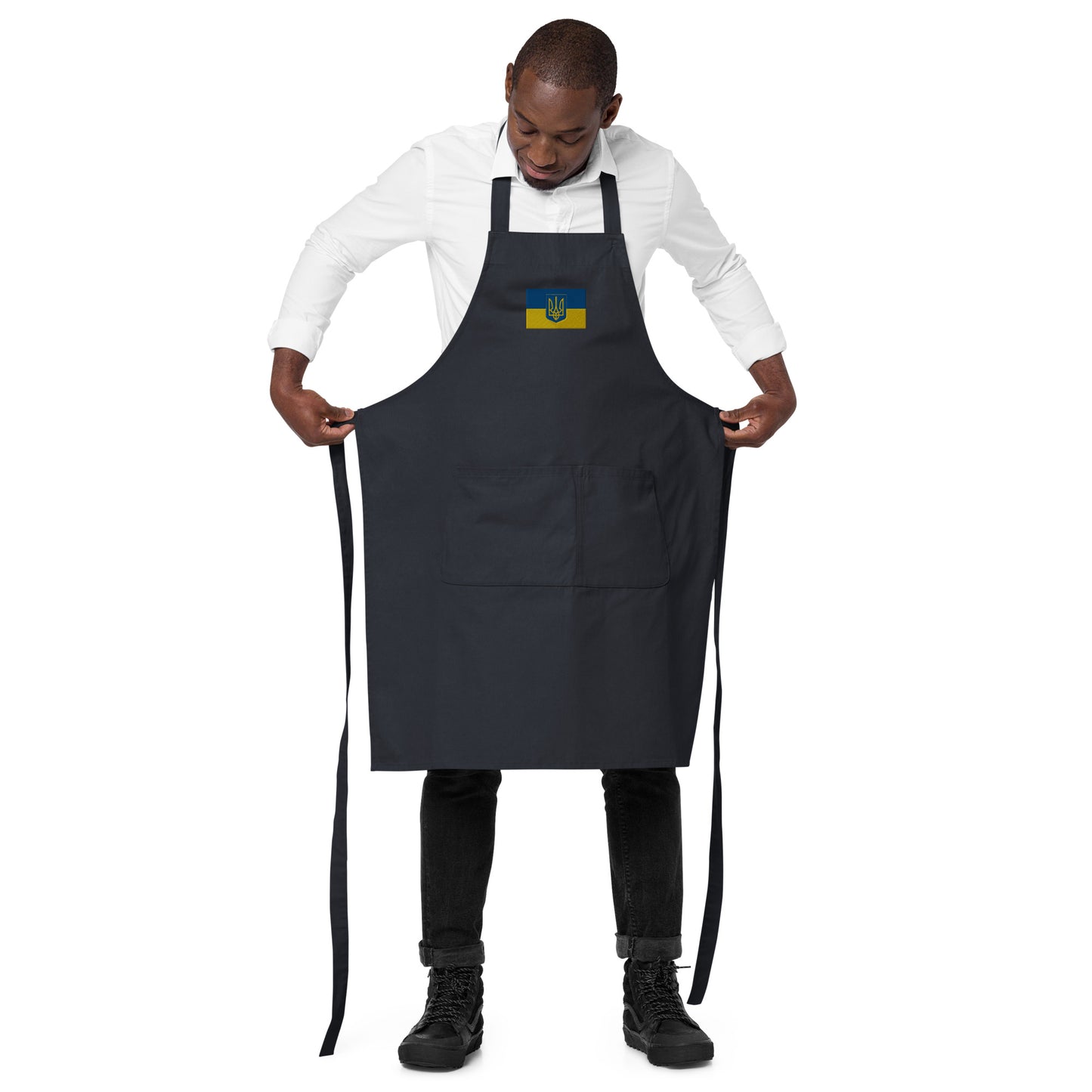 Organic Cotton Apron - Trident & Flag