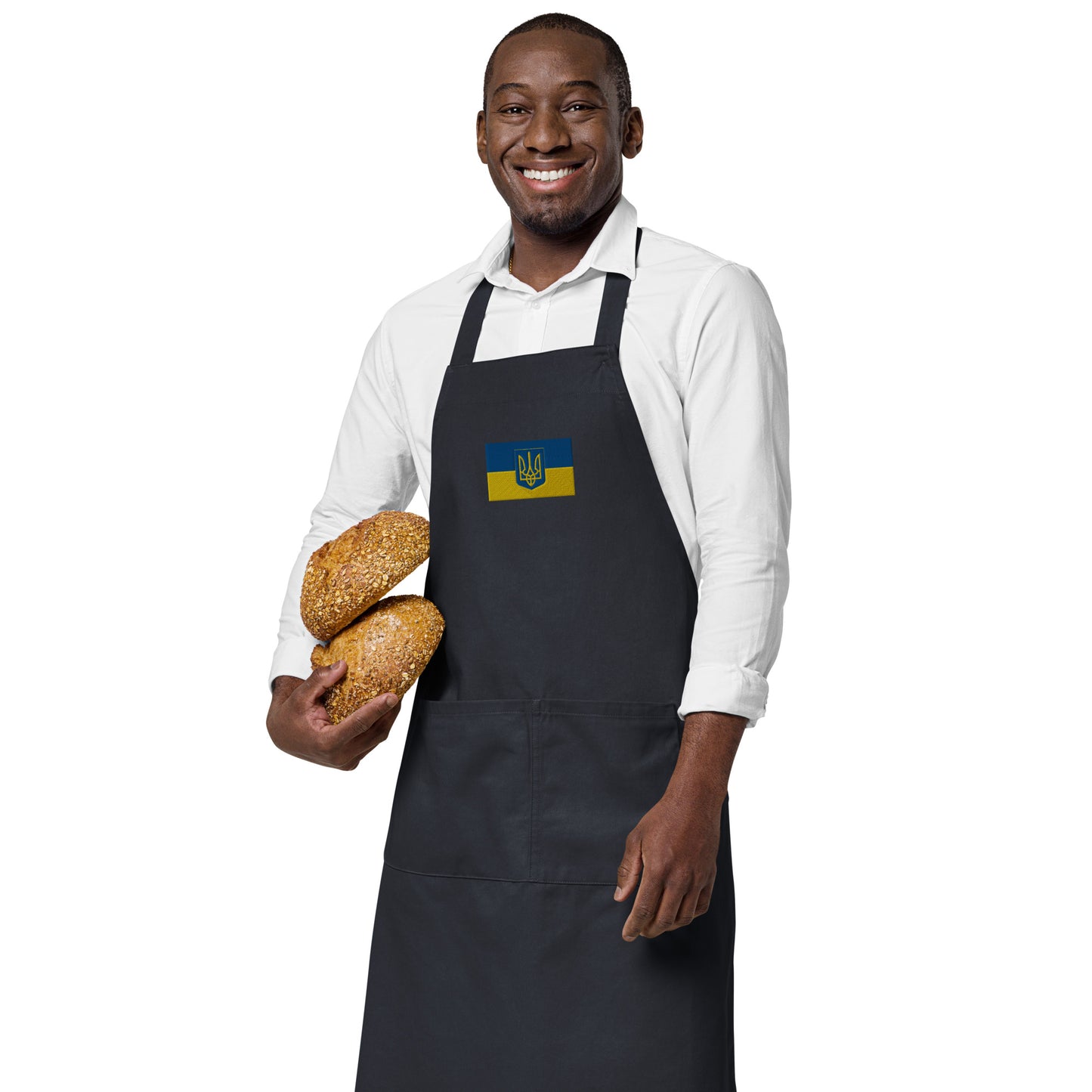 Organic Cotton Apron - Trident & Flag