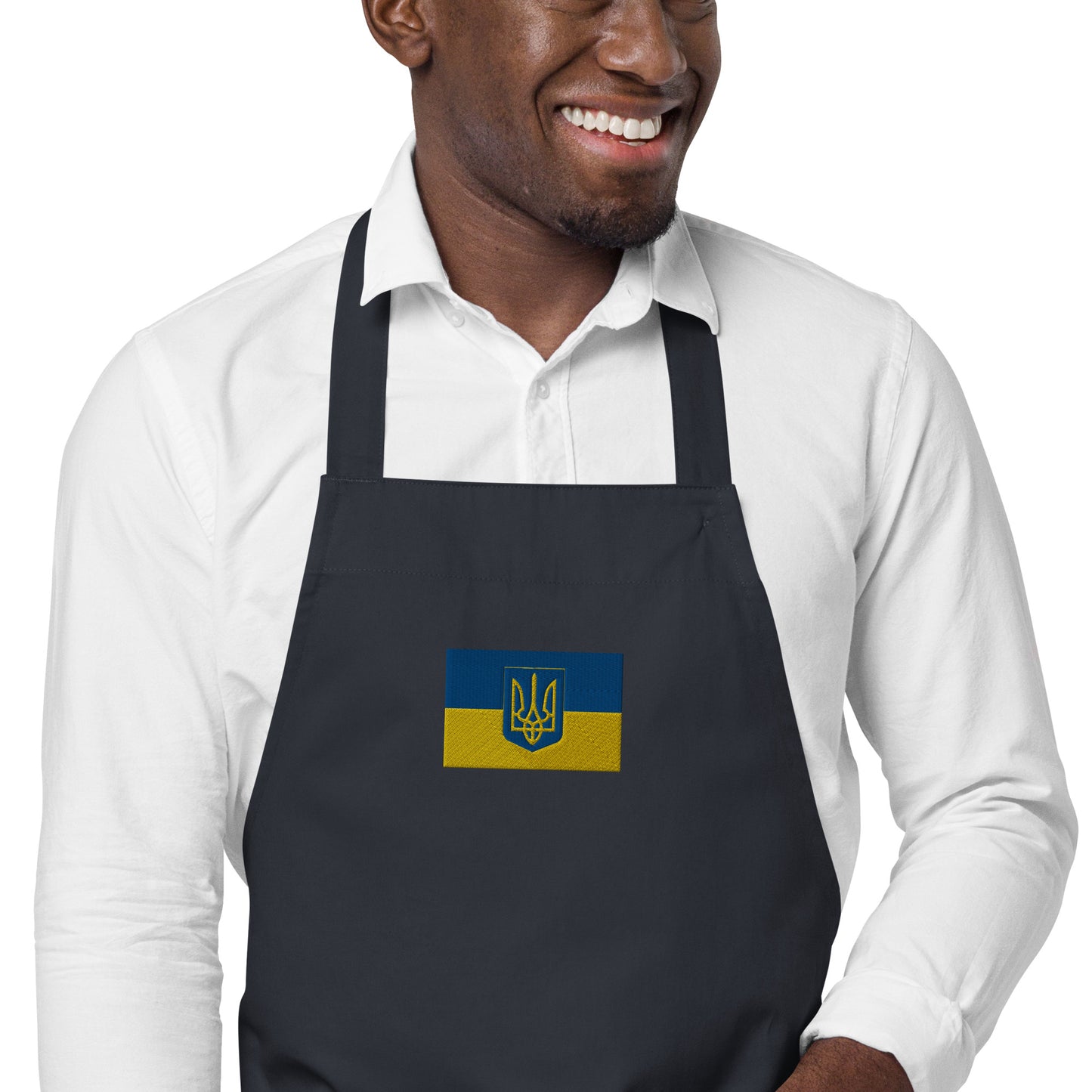 Organic Cotton Apron - Trident & Flag
