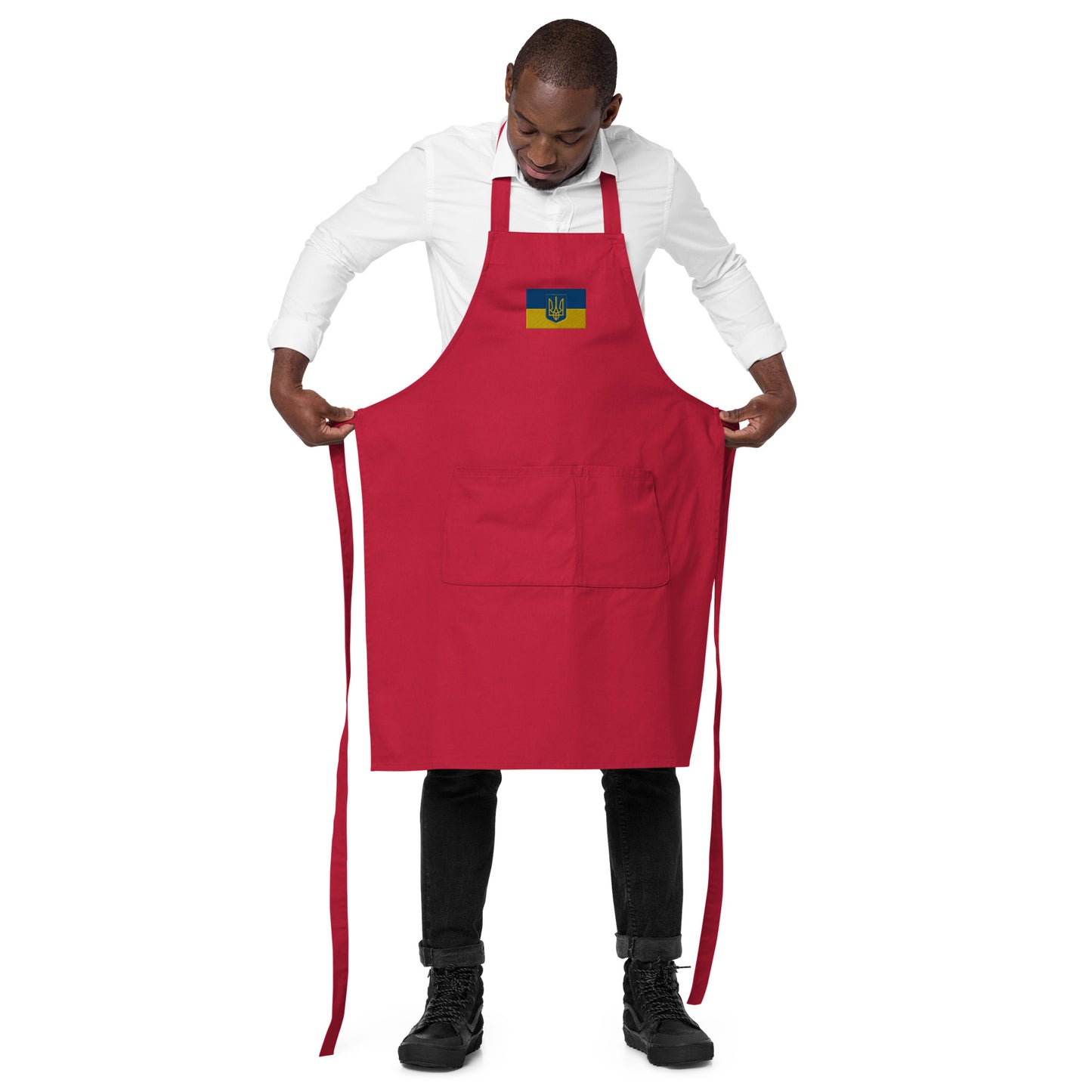 Organic Cotton Apron - Trident & Flag