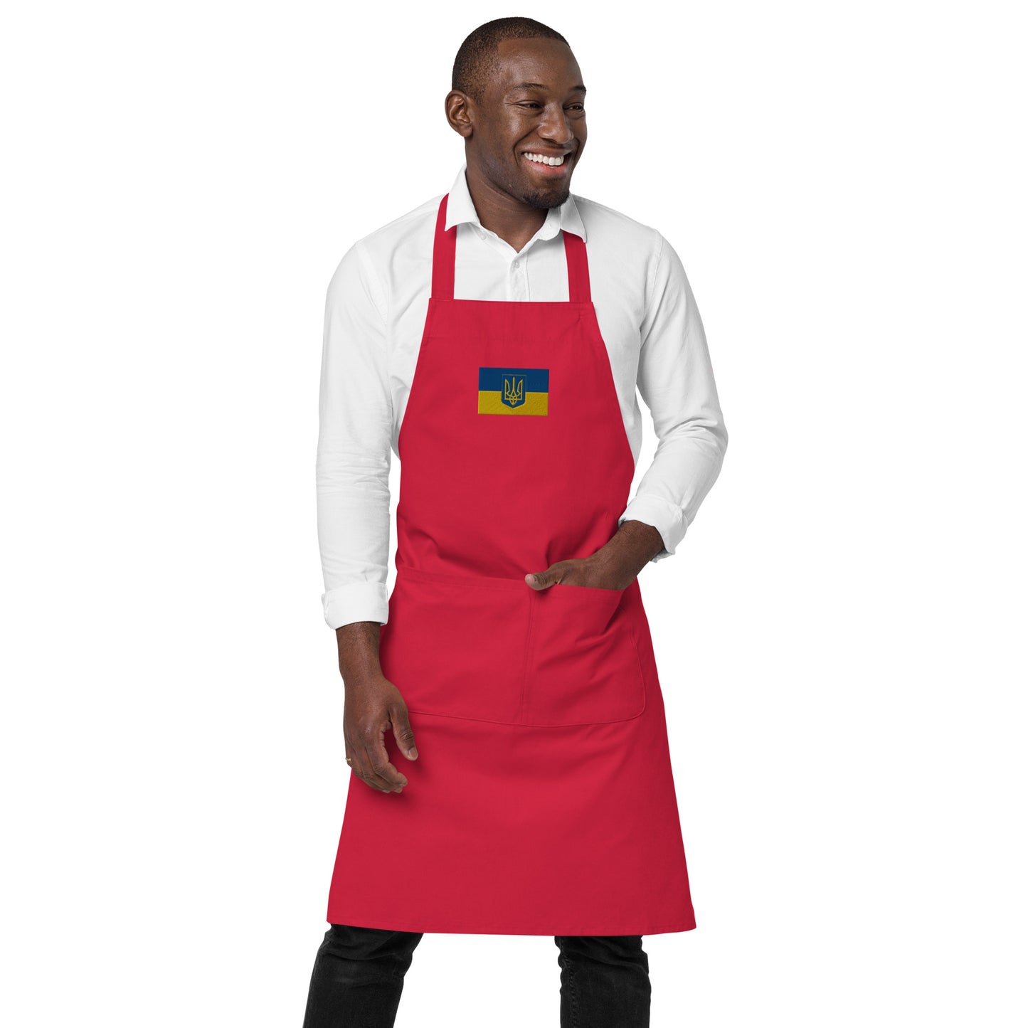 Organic Cotton Apron - Trident & Flag