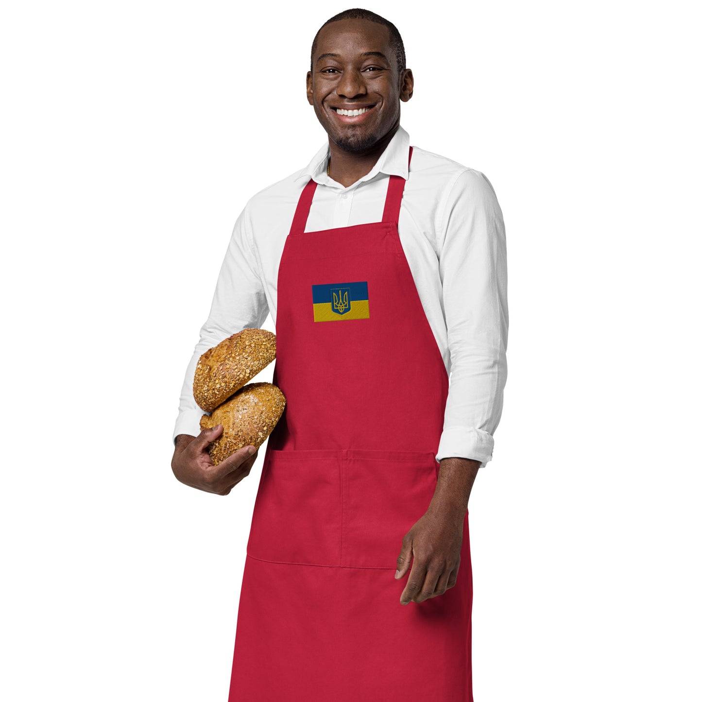 Organic Cotton Apron - Trident & Flag