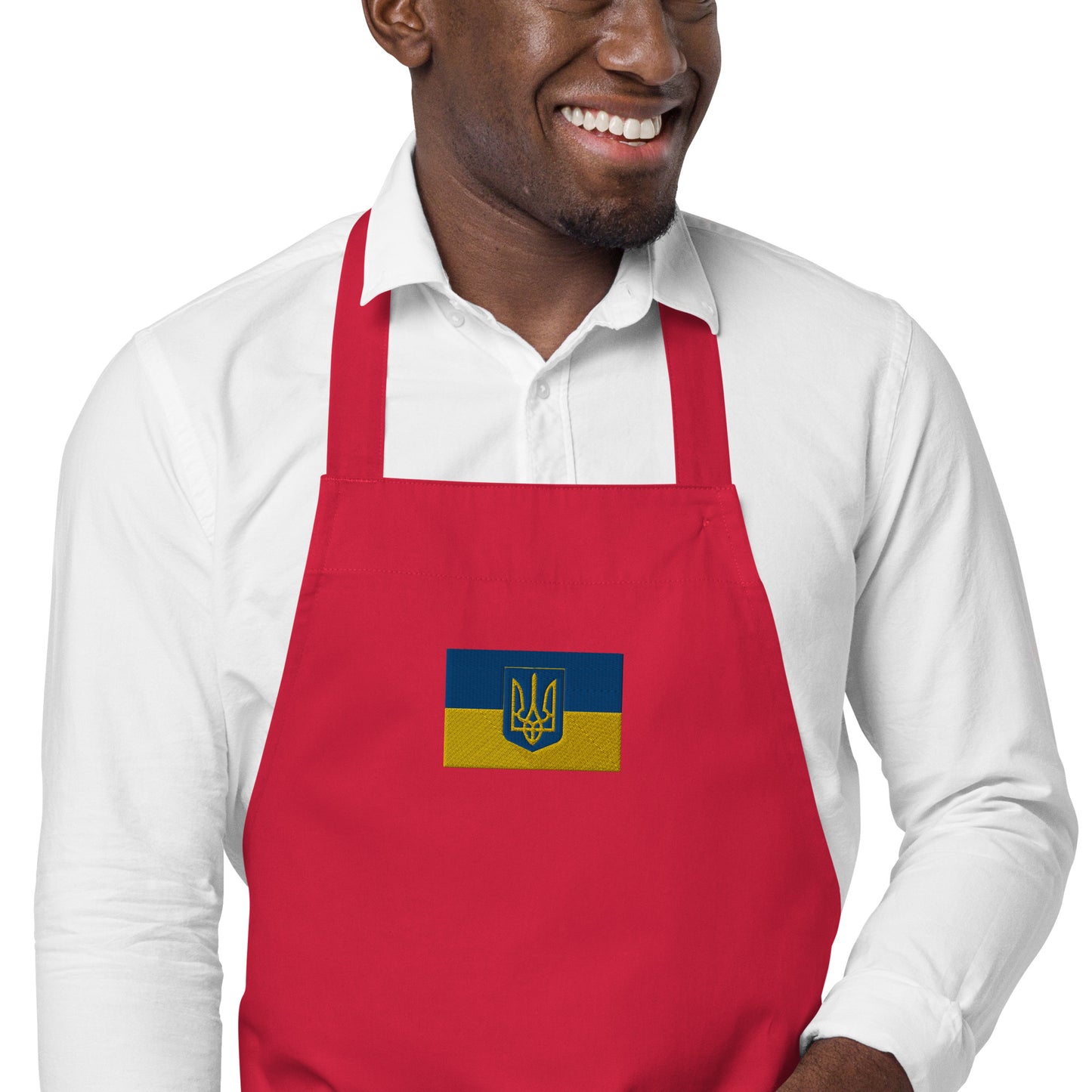 Organic Cotton Apron - Trident & Flag