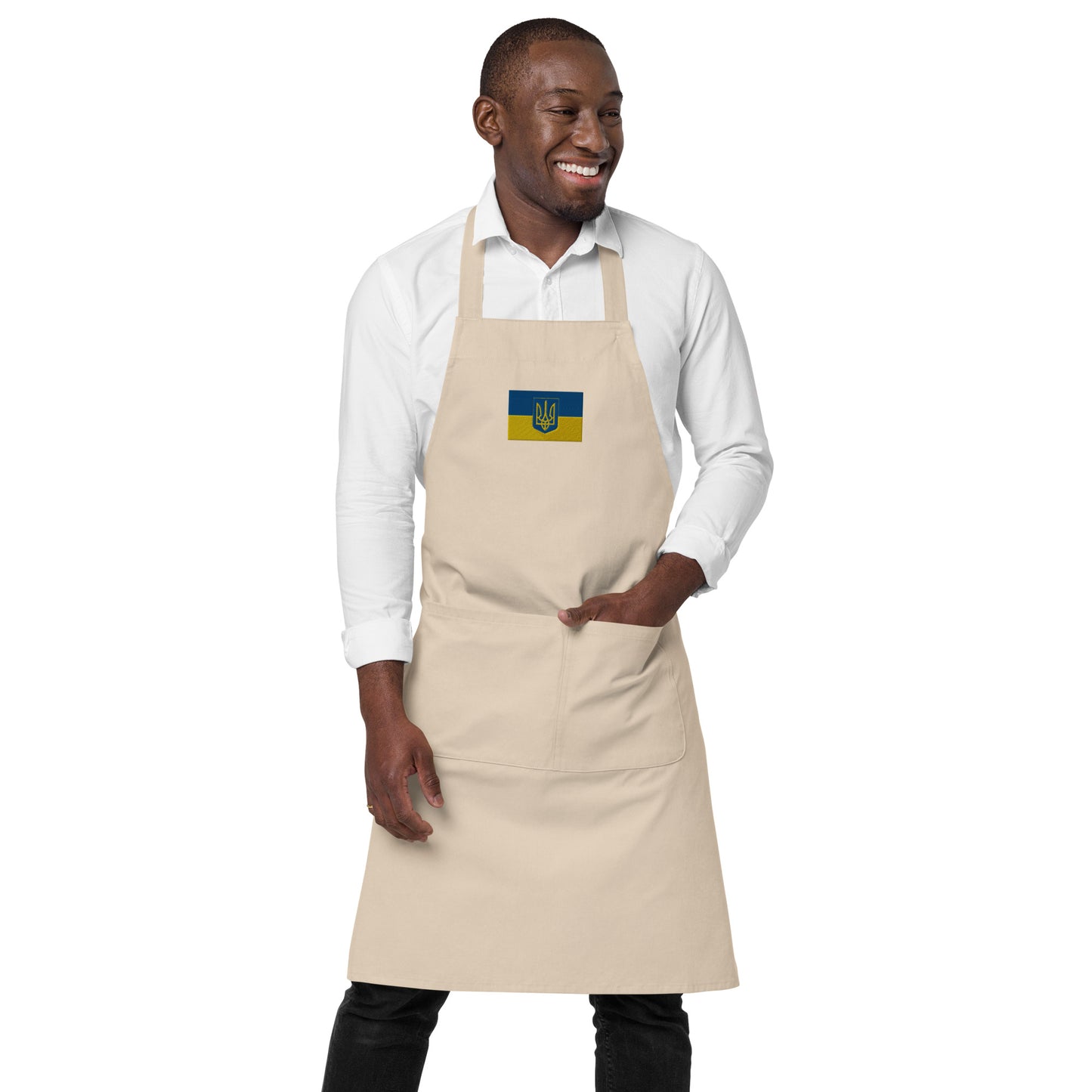 Organic Cotton Apron - Trident & Flag
