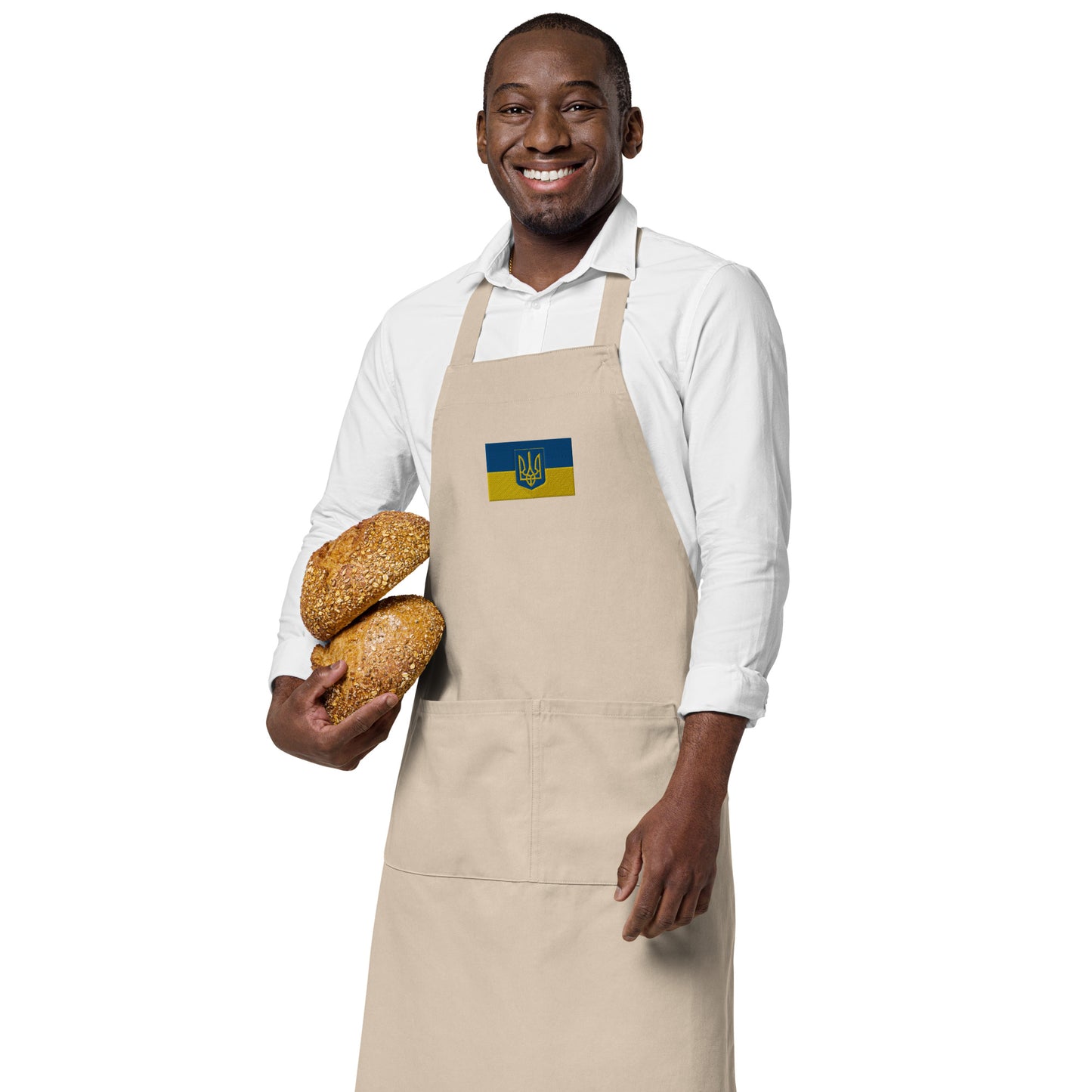 Organic Cotton Apron - Trident & Flag