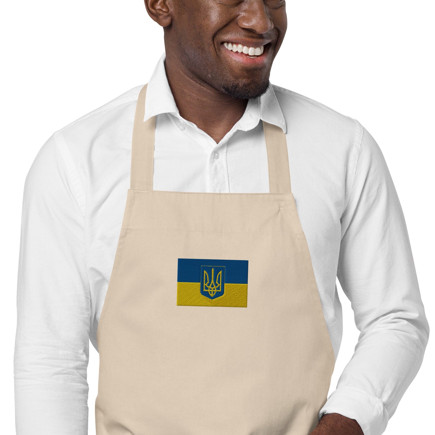 Organic Cotton Apron - Trident & Flag