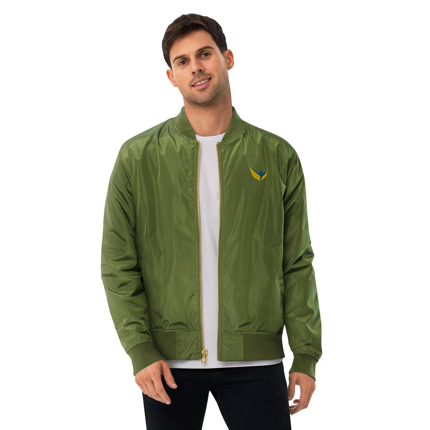 Premium Recycled Bomber Jacket - Embroidered Phoenix