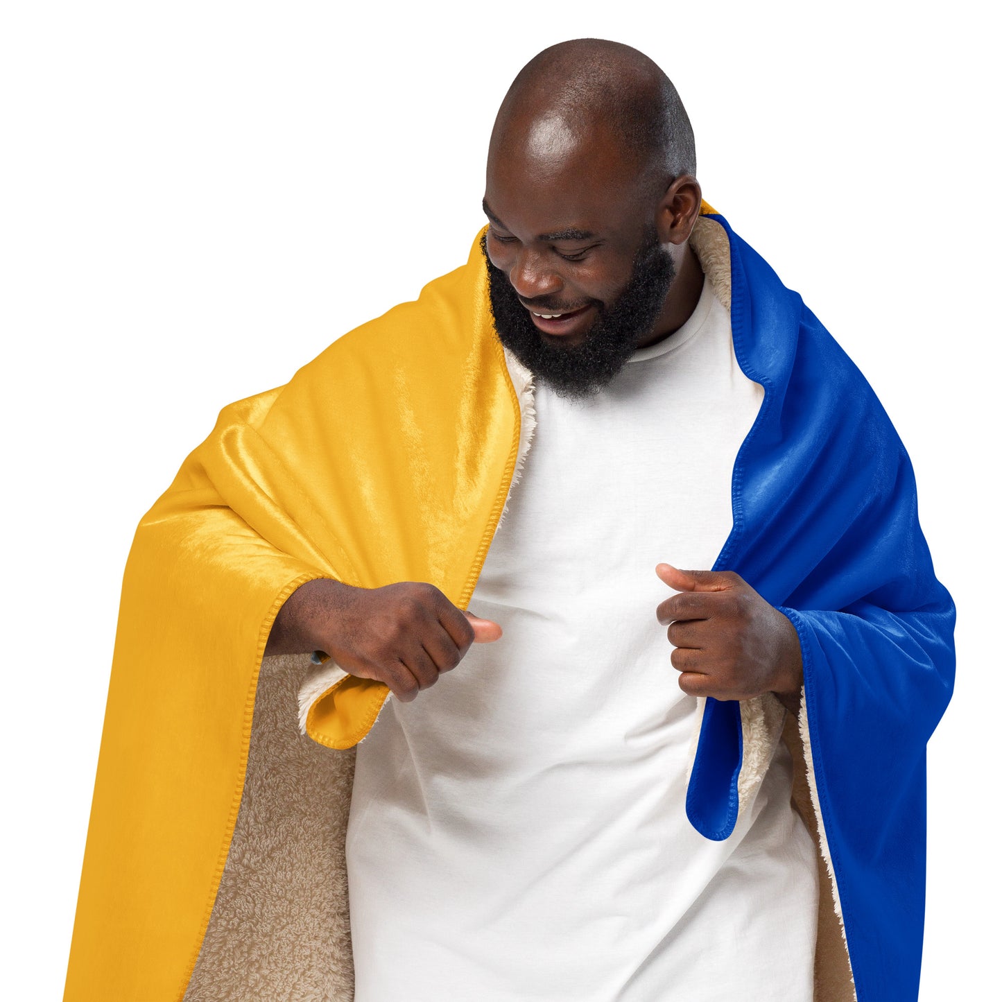 Sherpa Blanket - Ukrainian Colors