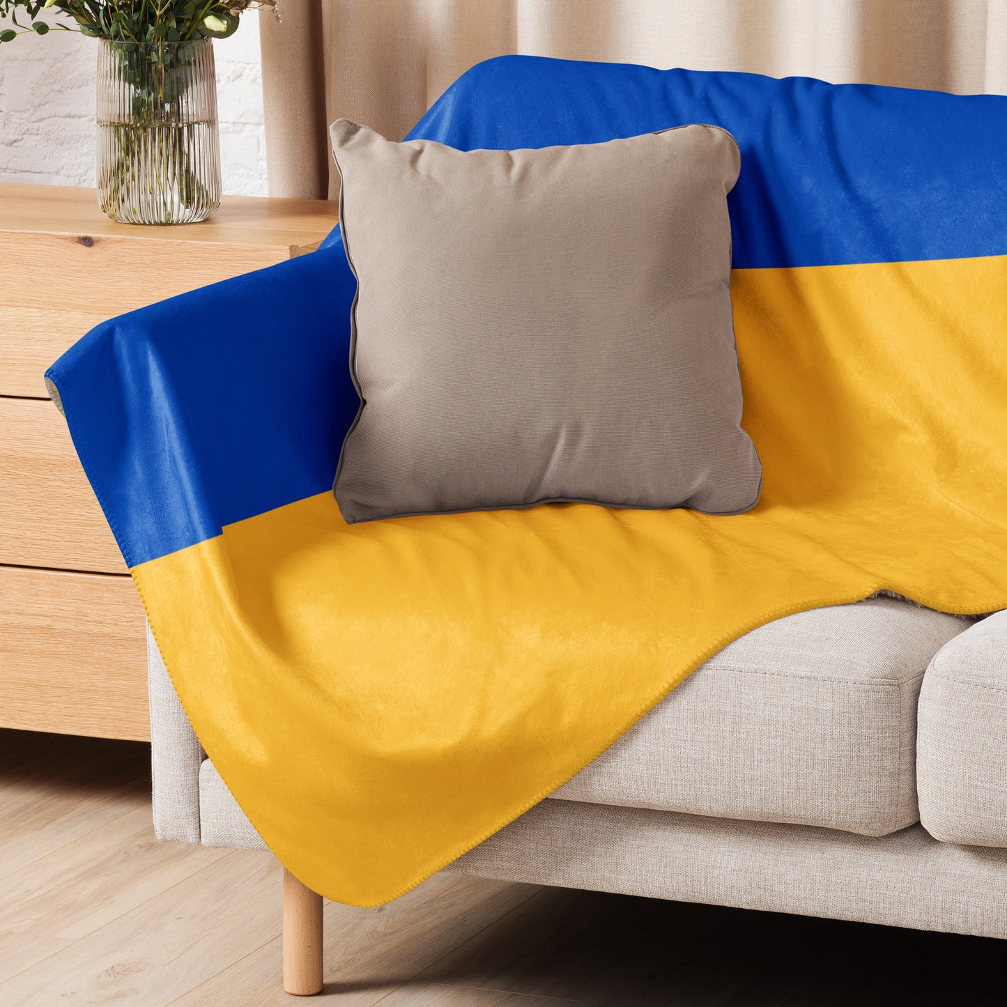 Sherpa Blanket - Ukrainian Colors
