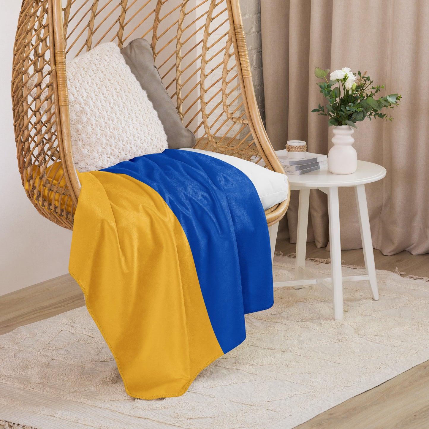 Sherpa Blanket - Ukrainian Colors