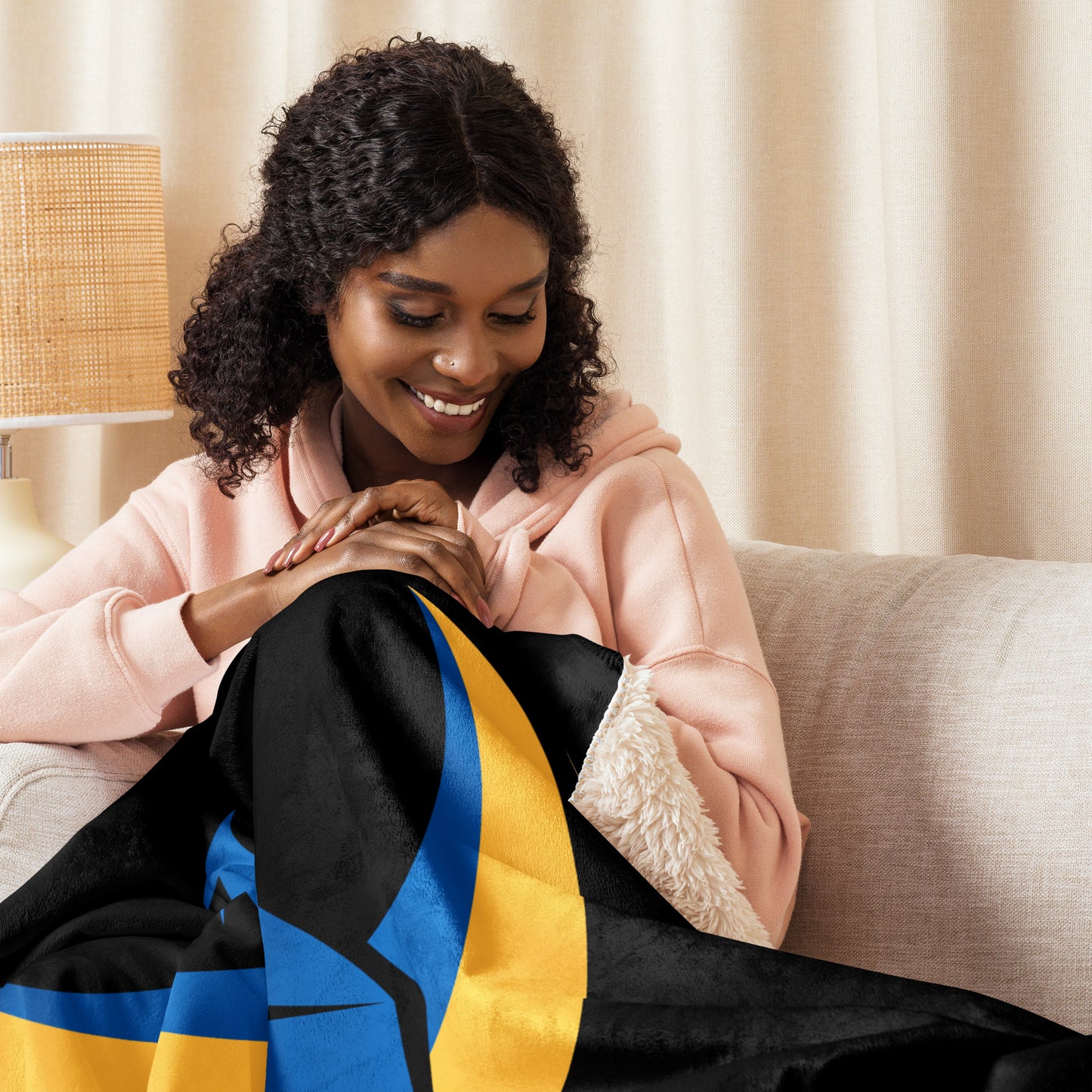 Black Sherpa Blanket - Phoenix