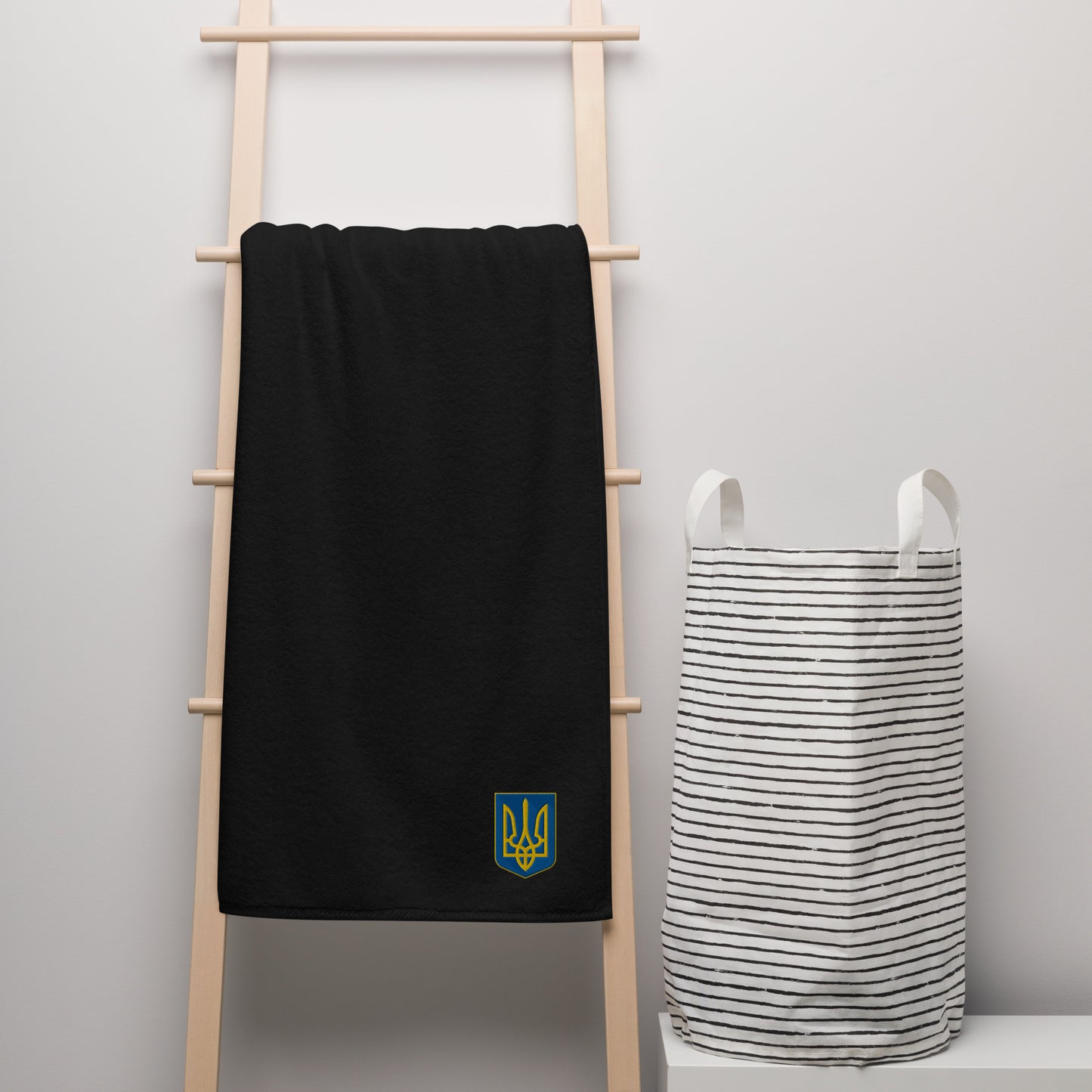 High Quality Turkish Cotton Towel - Embroidered Trident