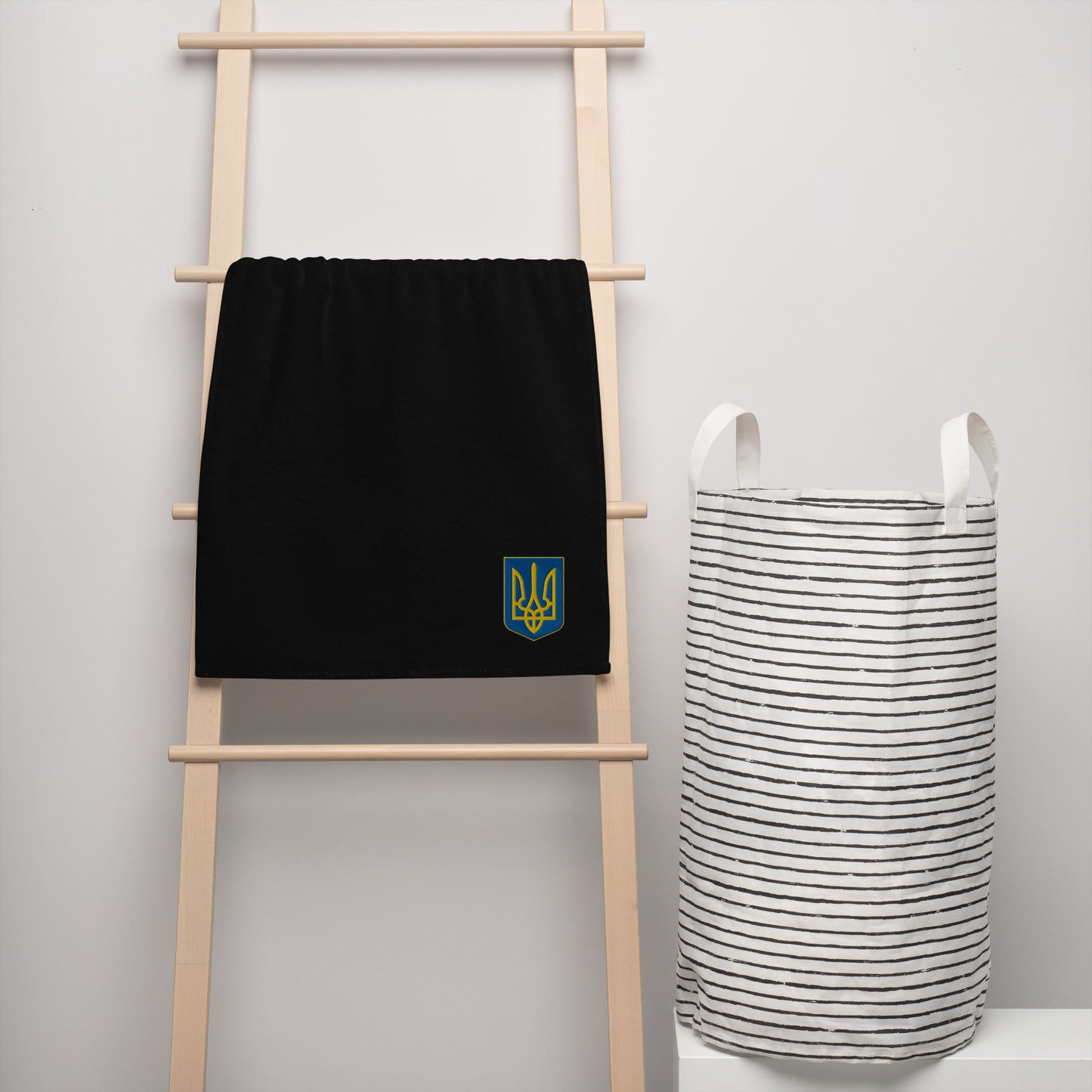 High Quality Turkish Cotton Towel - Embroidered Trident