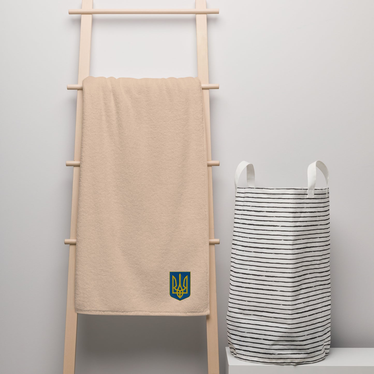 High Quality Turkish Cotton Towel - Embroidered Trident