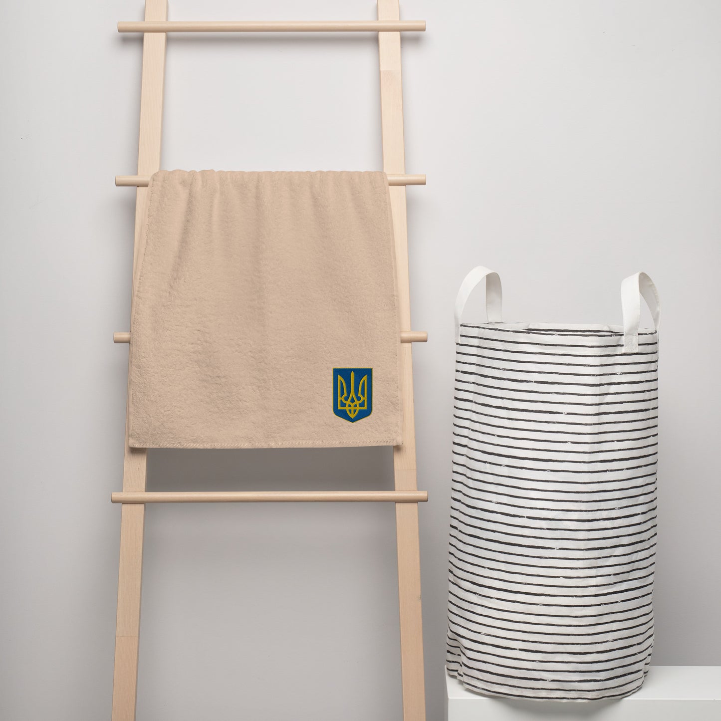 High Quality Turkish Cotton Towel - Embroidered Trident