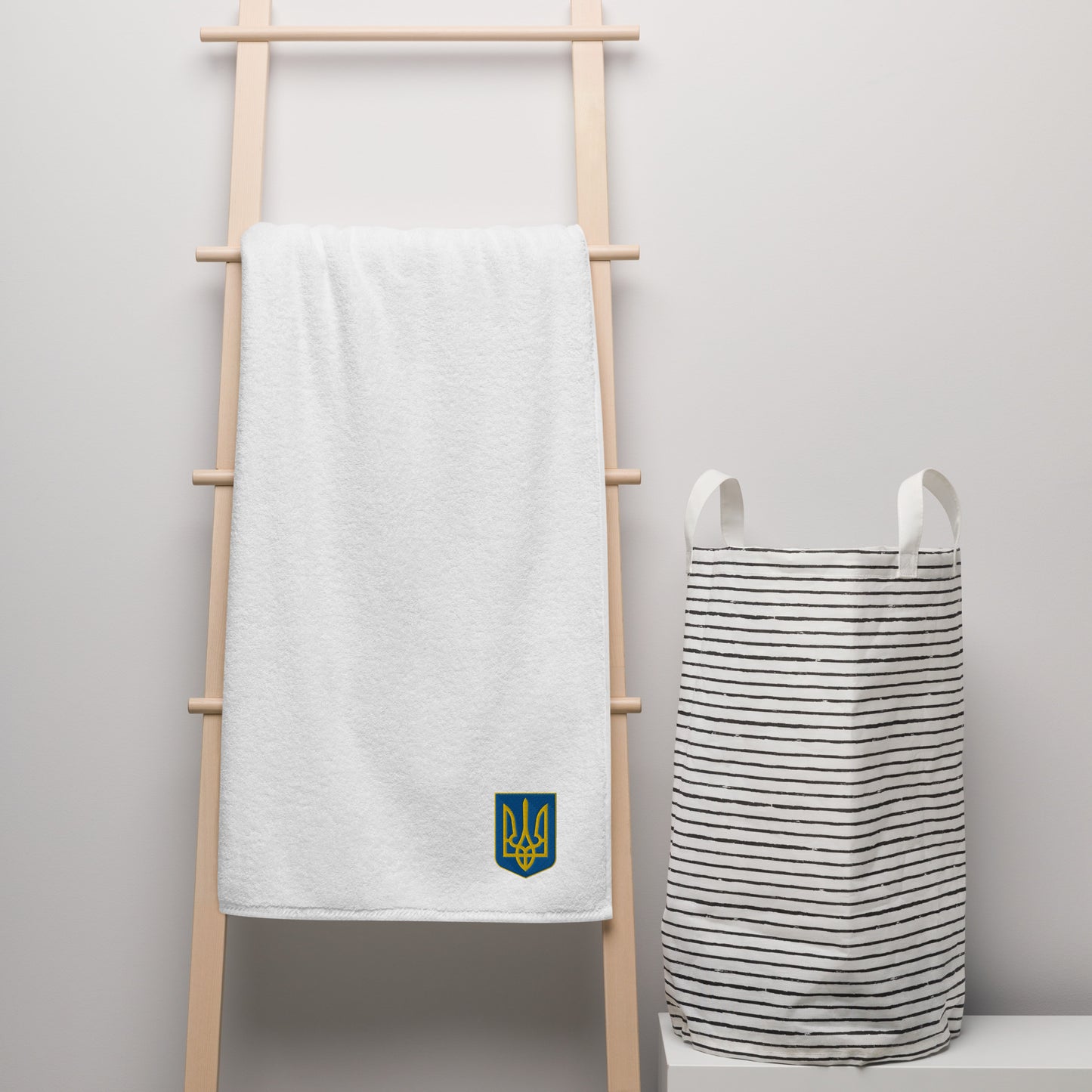 High Quality Turkish Cotton Towel - Embroidered Trident