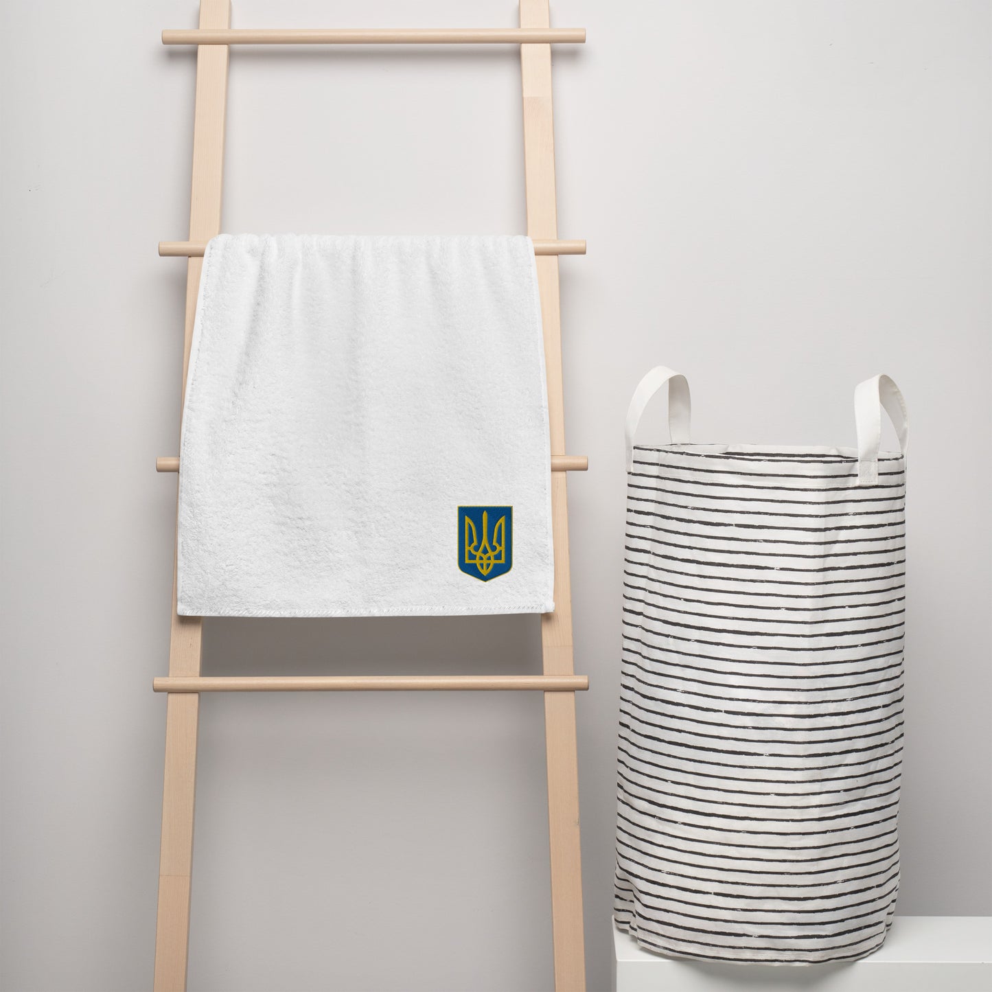 High Quality Turkish Cotton Towel - Embroidered Trident