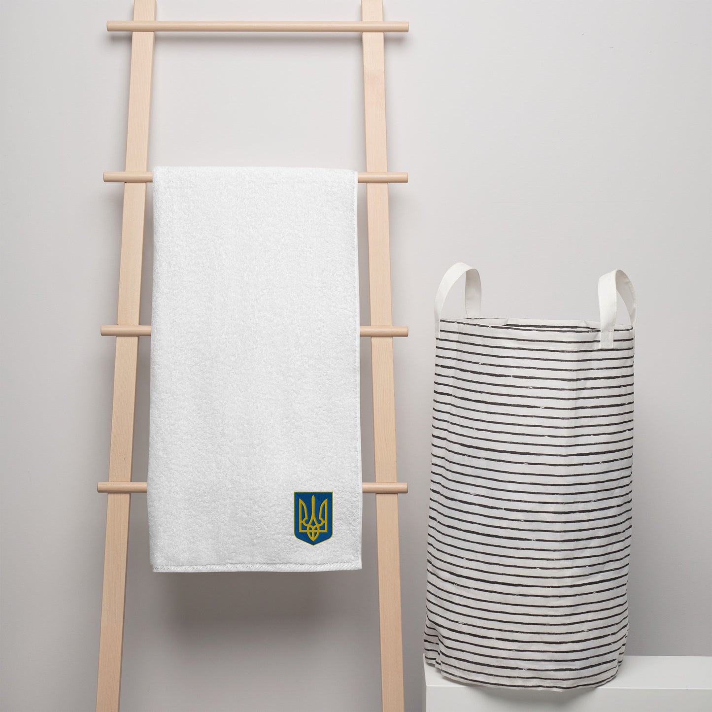 High Quality Turkish Cotton Towel - Embroidered Trident
