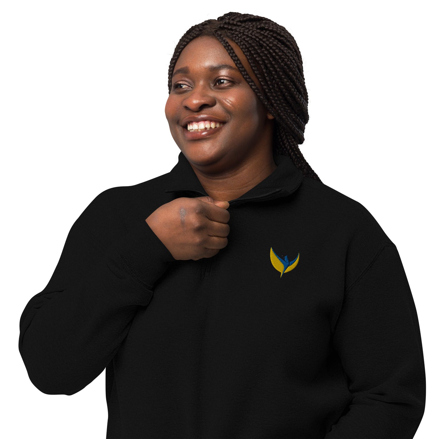 Unisex Fleece Pullover - Embroidered Phoenix