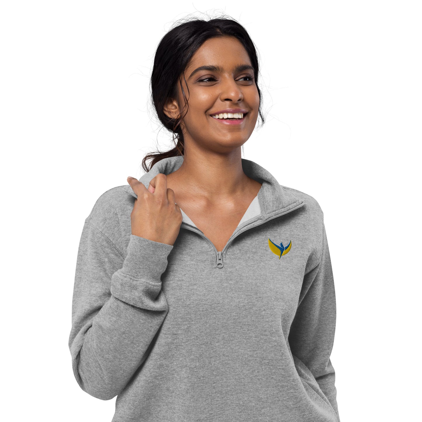 Unisex Fleece Pullover - Embroidered Phoenix