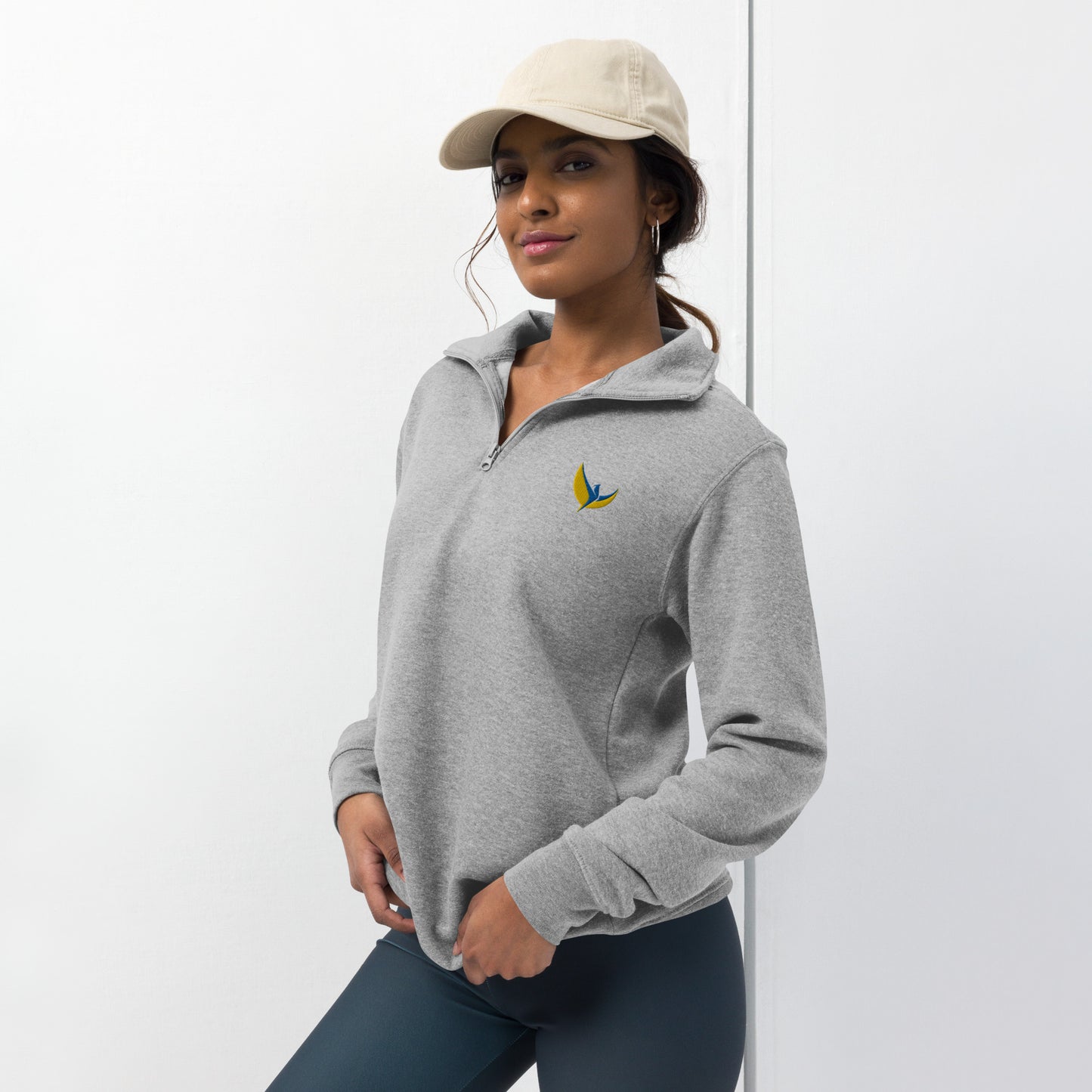 Unisex Fleece Pullover - Embroidered Phoenix