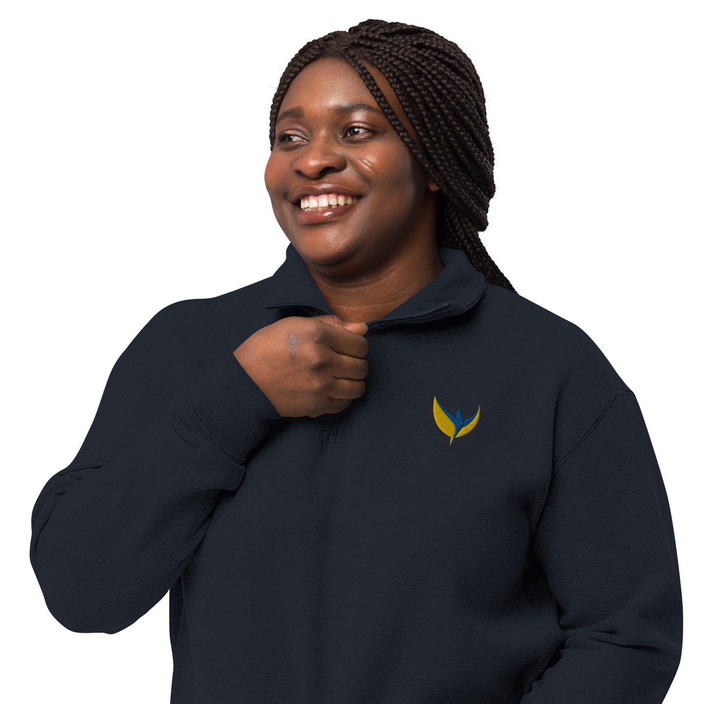 Unisex Fleece Pullover - Embroidered Phoenix