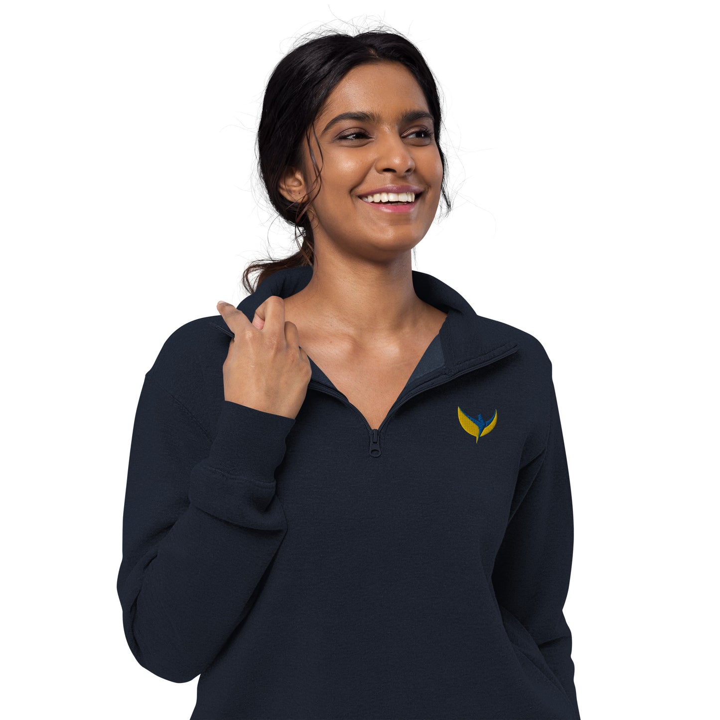 Unisex Fleece Pullover - Embroidered Phoenix
