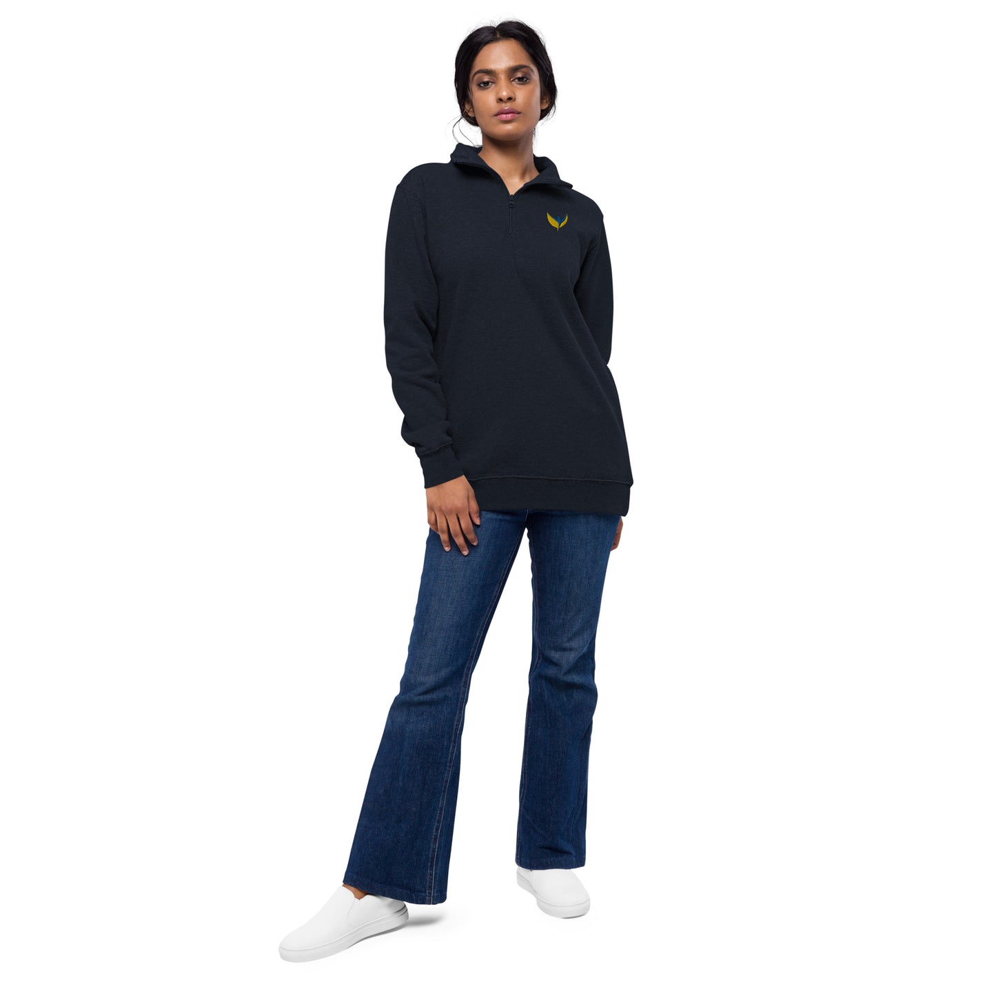 Unisex Fleece Pullover - Embroidered Phoenix
