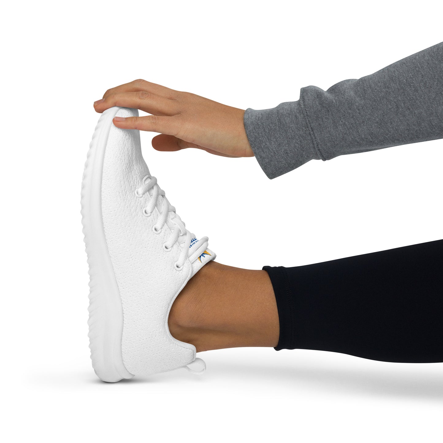 Women’s White Athletic Shoes - Ukraine Matters Logo