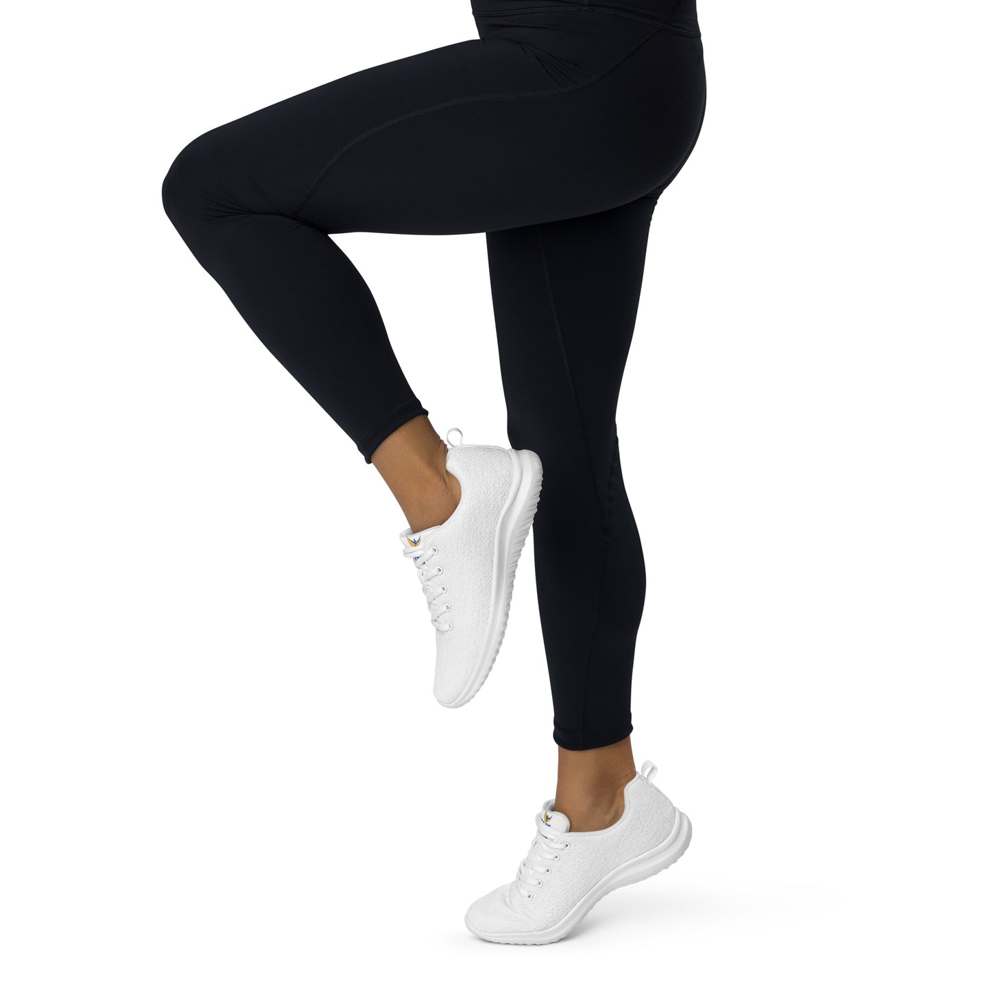 Women’s White Athletic Shoes - Ukraine Matters Logo