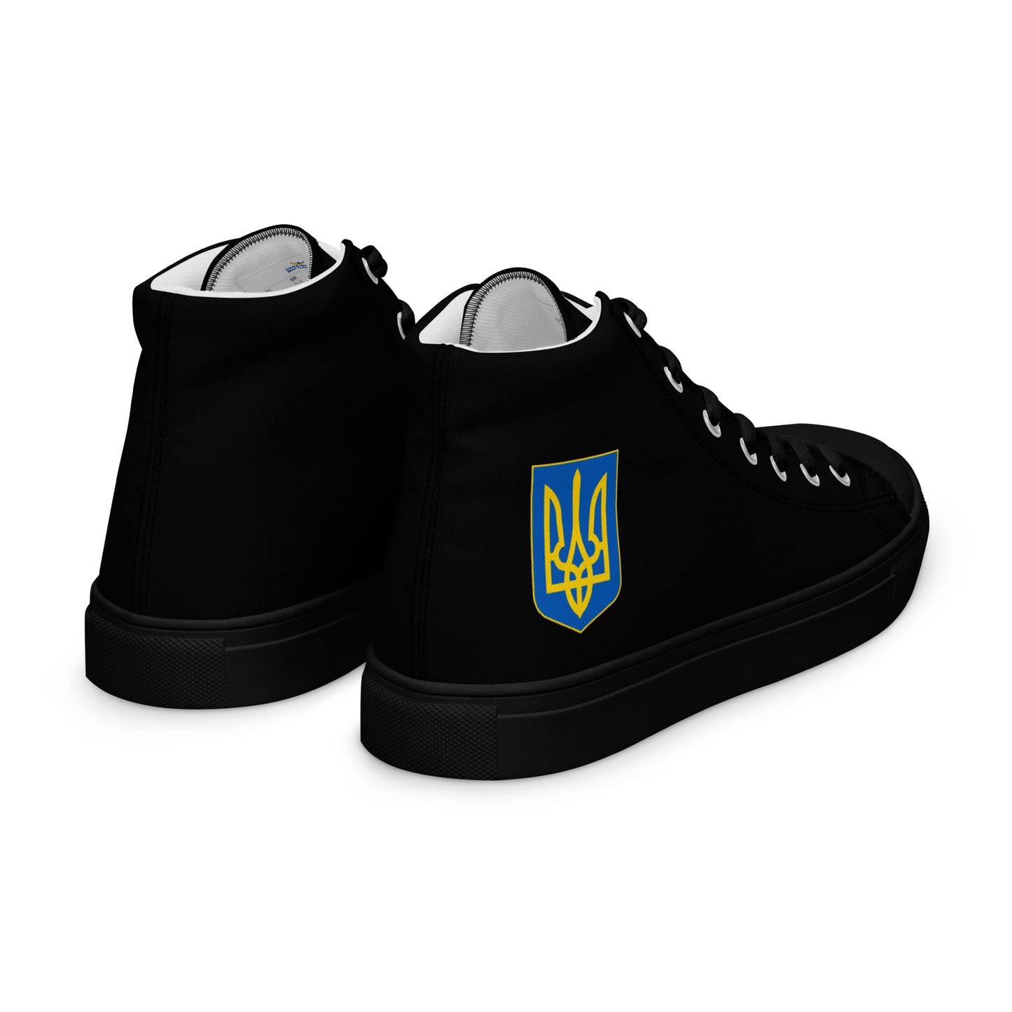 Women’s High Top Black Canvas Shoes - Trident