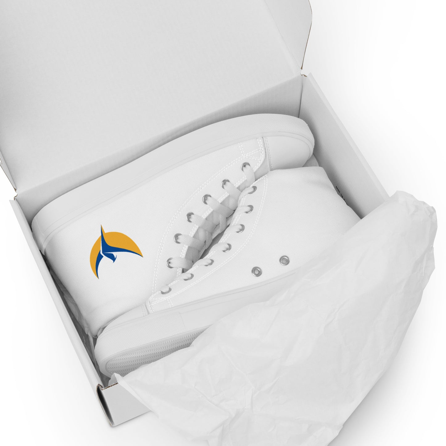 Women’s High Top White Canvas Shoes - Phoenix