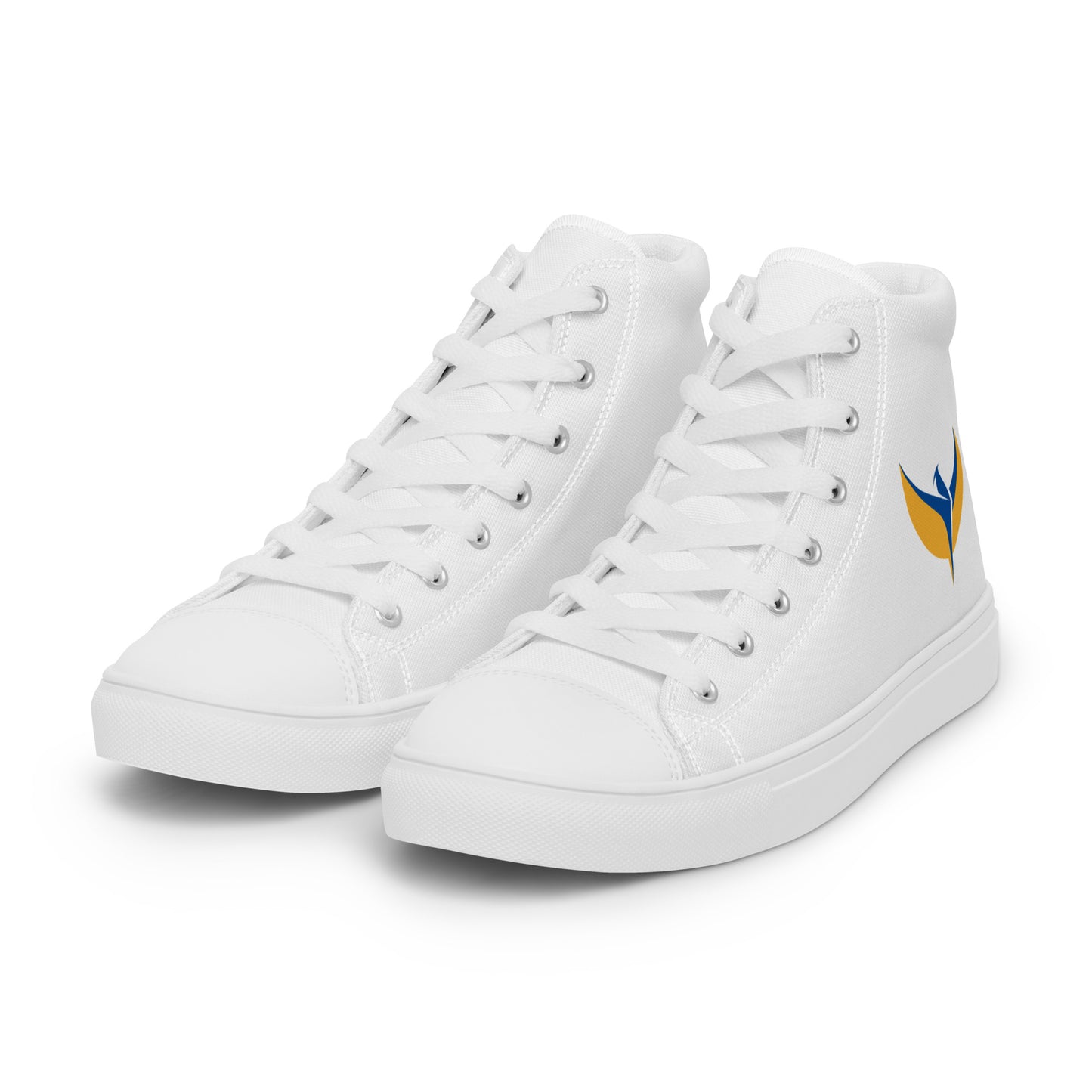 Women’s High Top White Canvas Shoes - Phoenix
