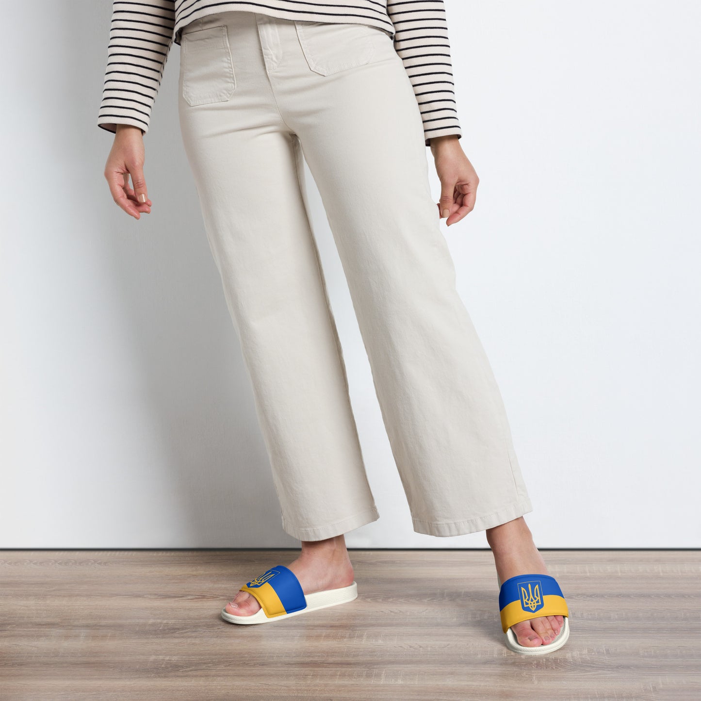 Women's Slides - Trident & Flag