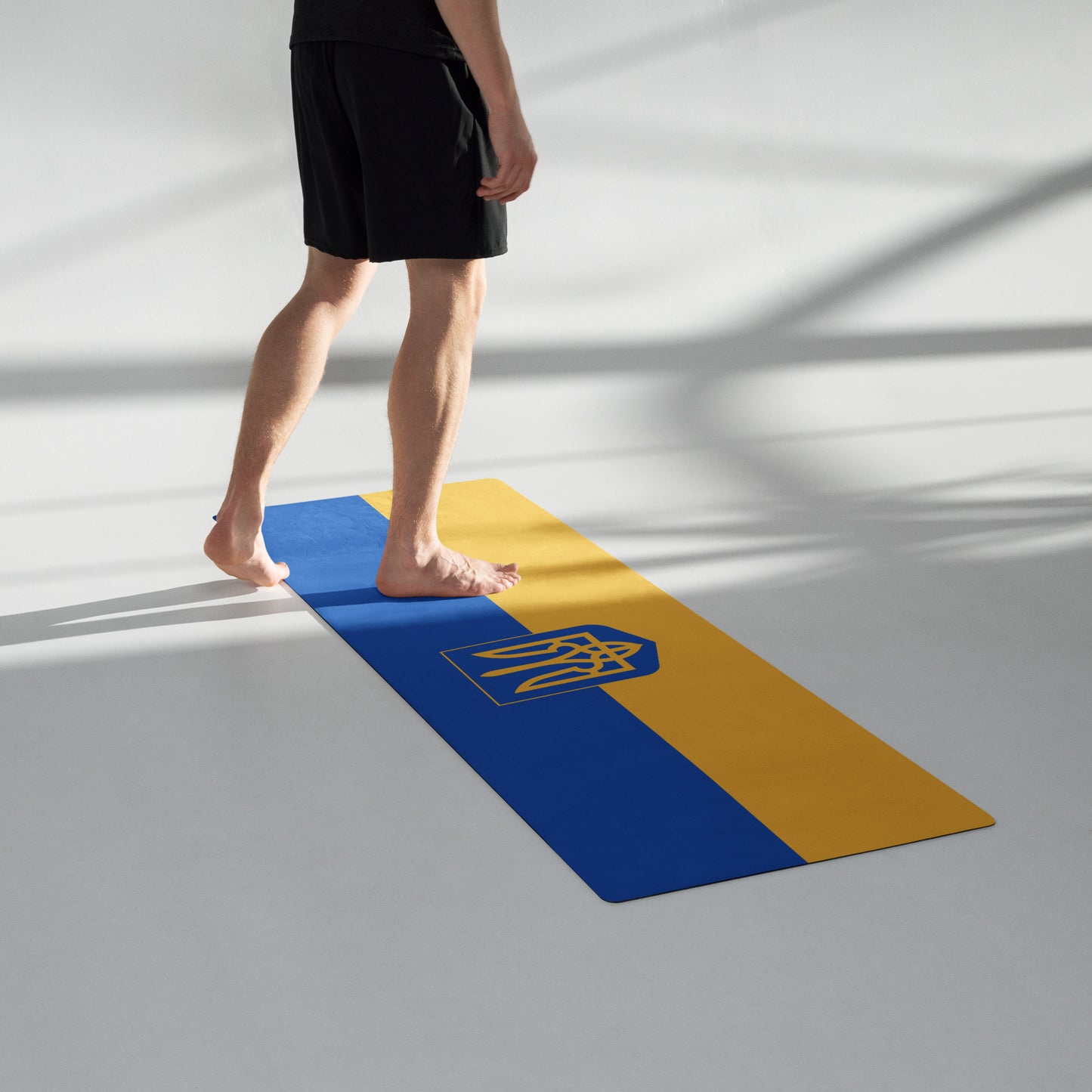 Yoga Mat - Single Trident & Flag