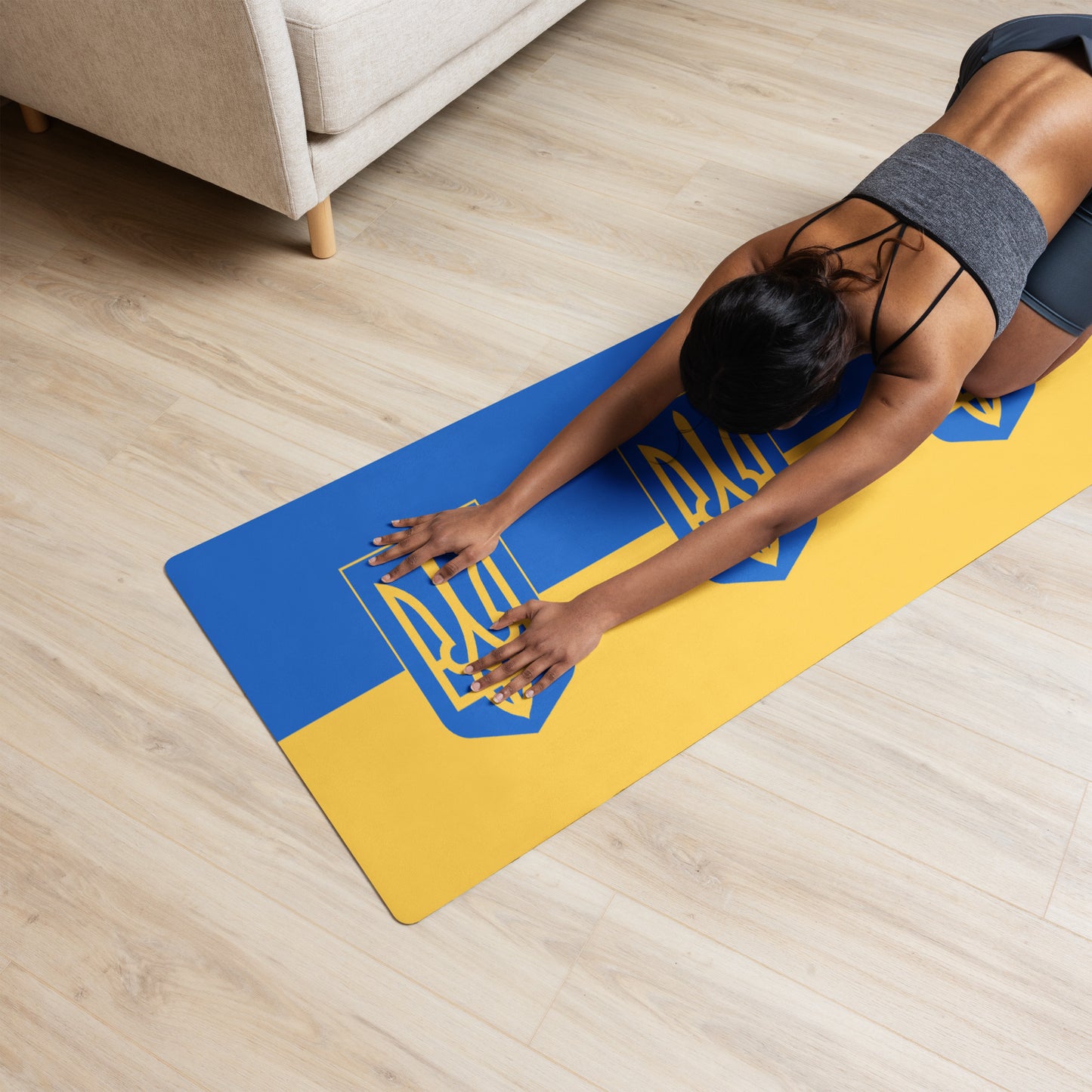 Yoga Mat - Triple Trident & Flag